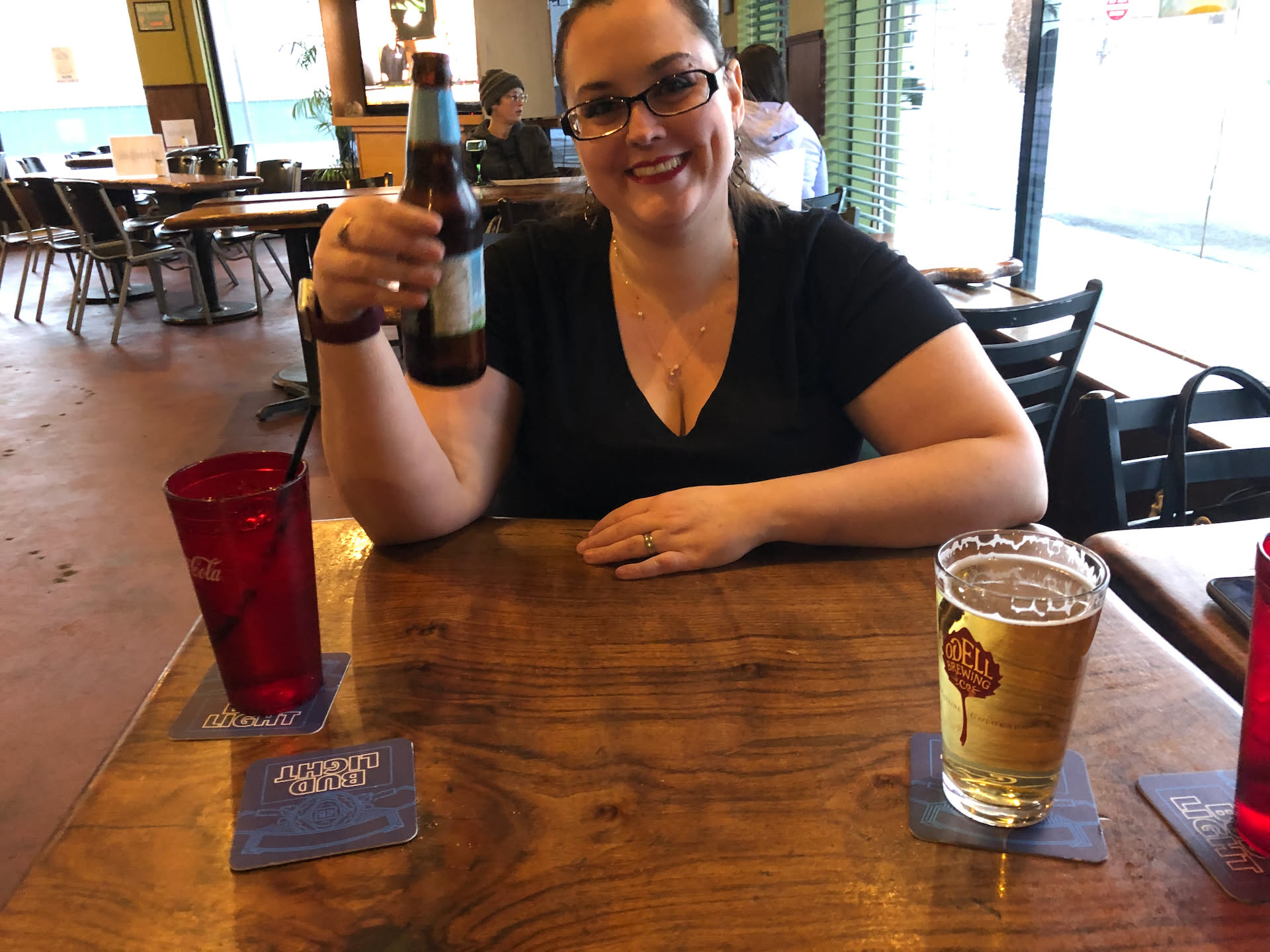Out for drinks with this beautiful woman!