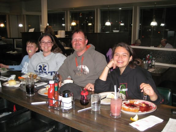 Dinner at a new restaurant that we haven’t tried before. It was pretty good.