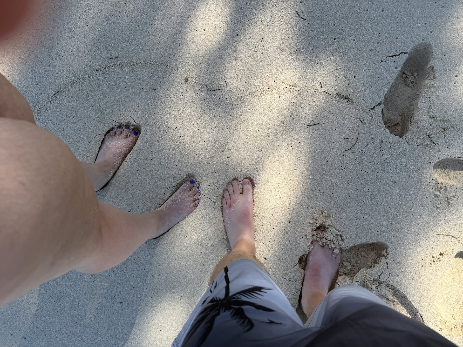 Our feet deserve this soft sand!