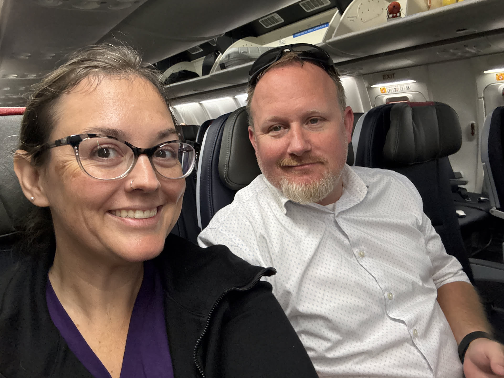 On our first flight!