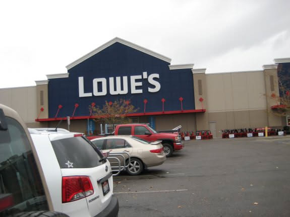 Stopped in at Lowe’s on the way home to grab some materials for the business.