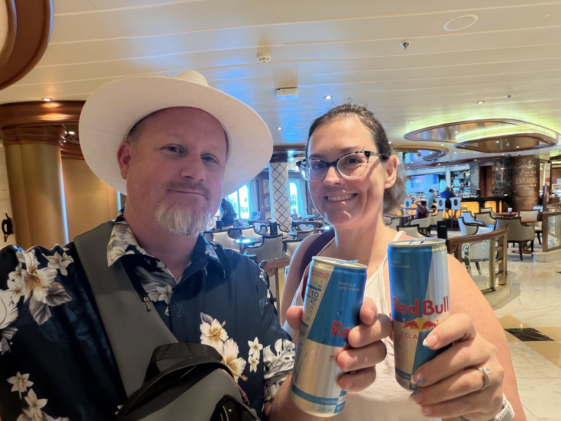 Mandatory Redbulls before we leave the ship