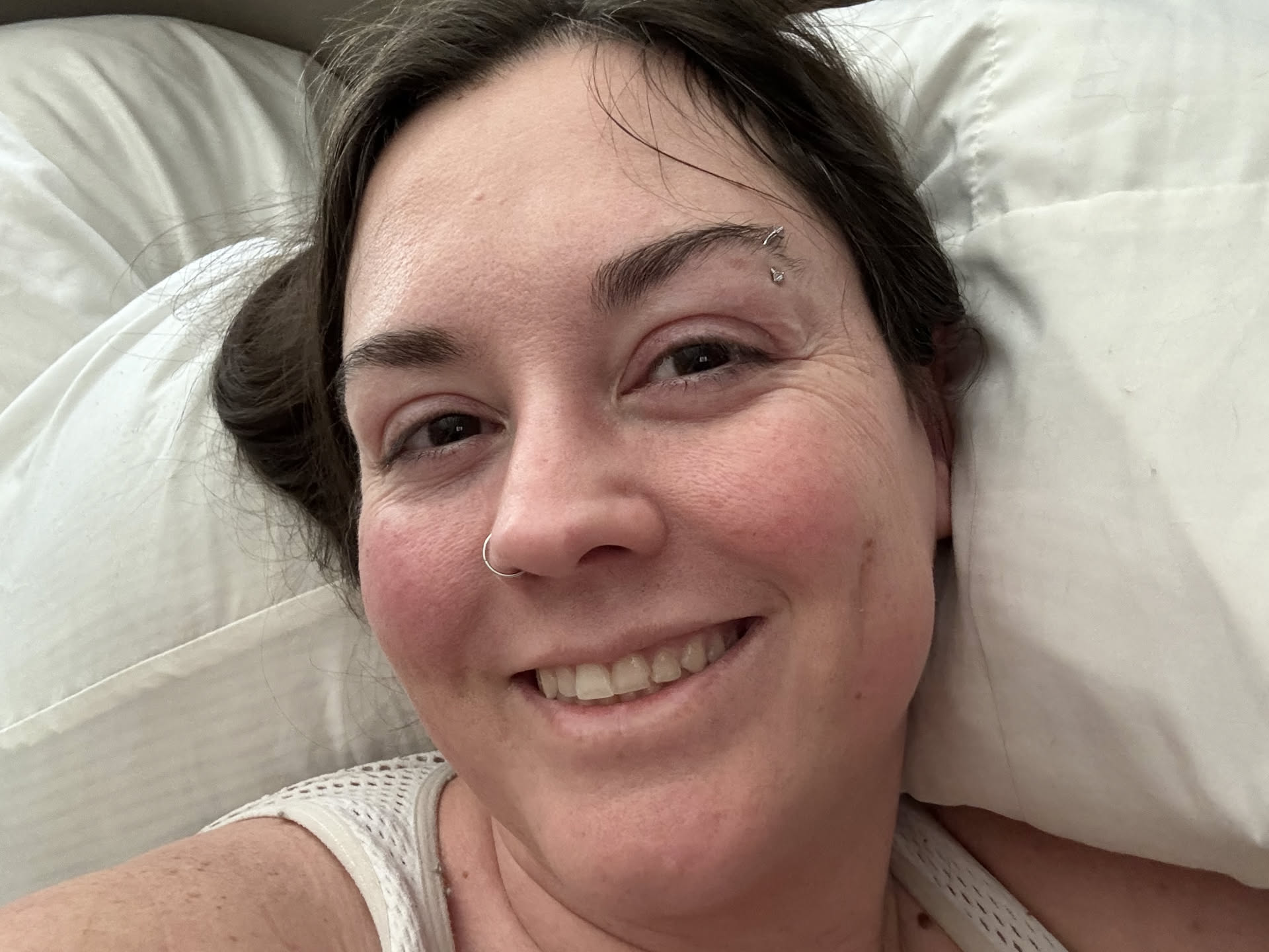 After deliveries and getting back home, Deanna took advantage of the day off and laid down for a nap.