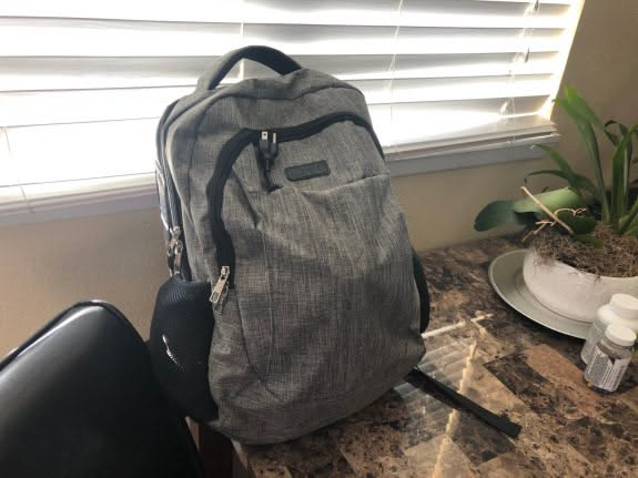 Amber gave me a new backpack. I got all my stuff moved in.