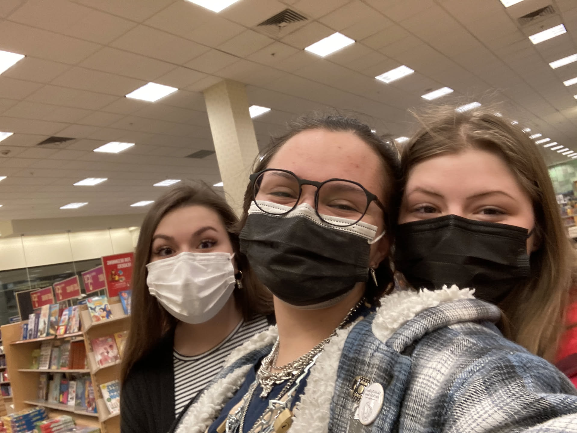 While we were out, Airalynn went to the mall with Friends.
