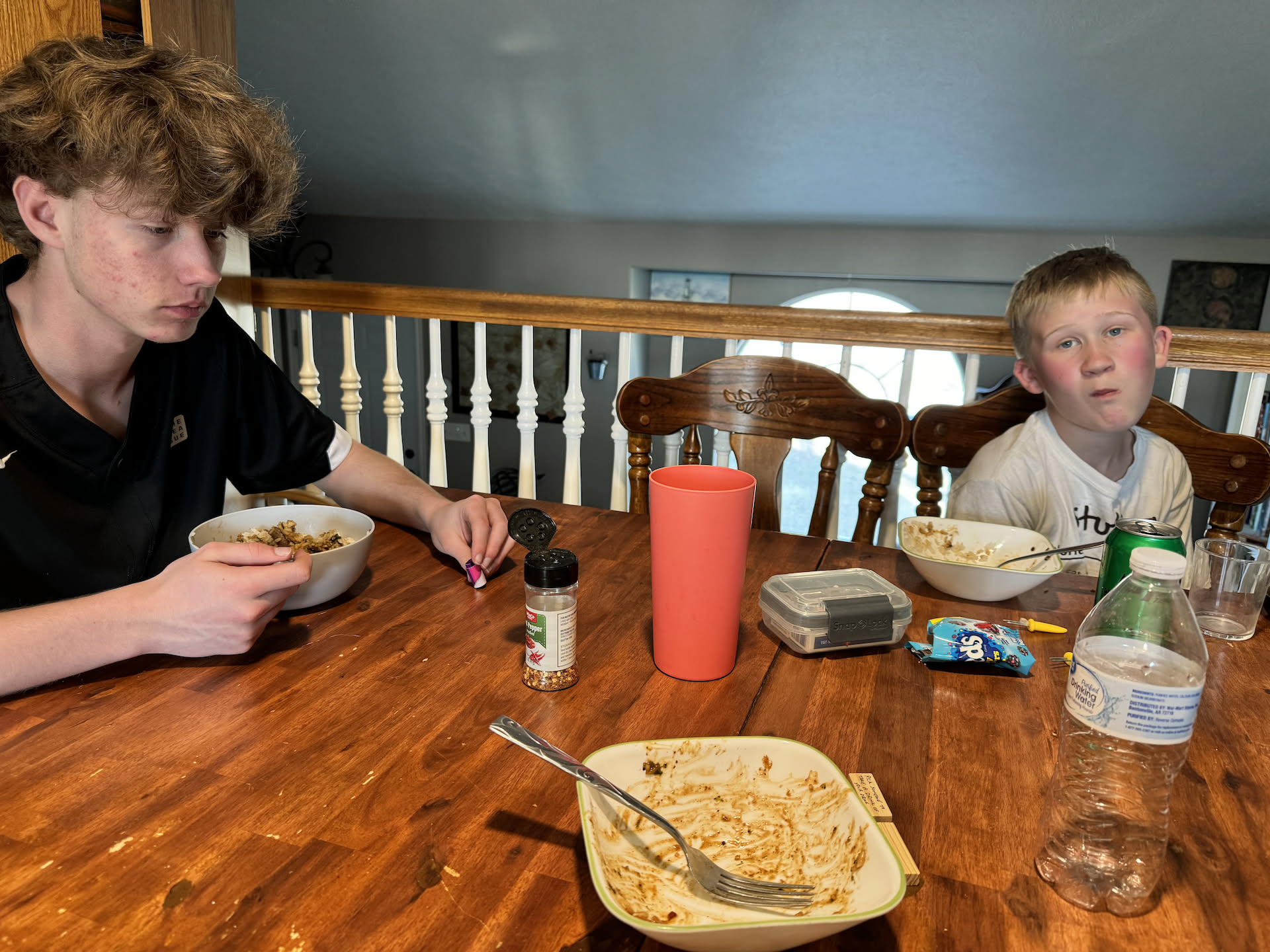 While Nick was at work, Deanna made Beef and Broccoli for dinner… Ethan wasn’t too impressed, but it was excellent.