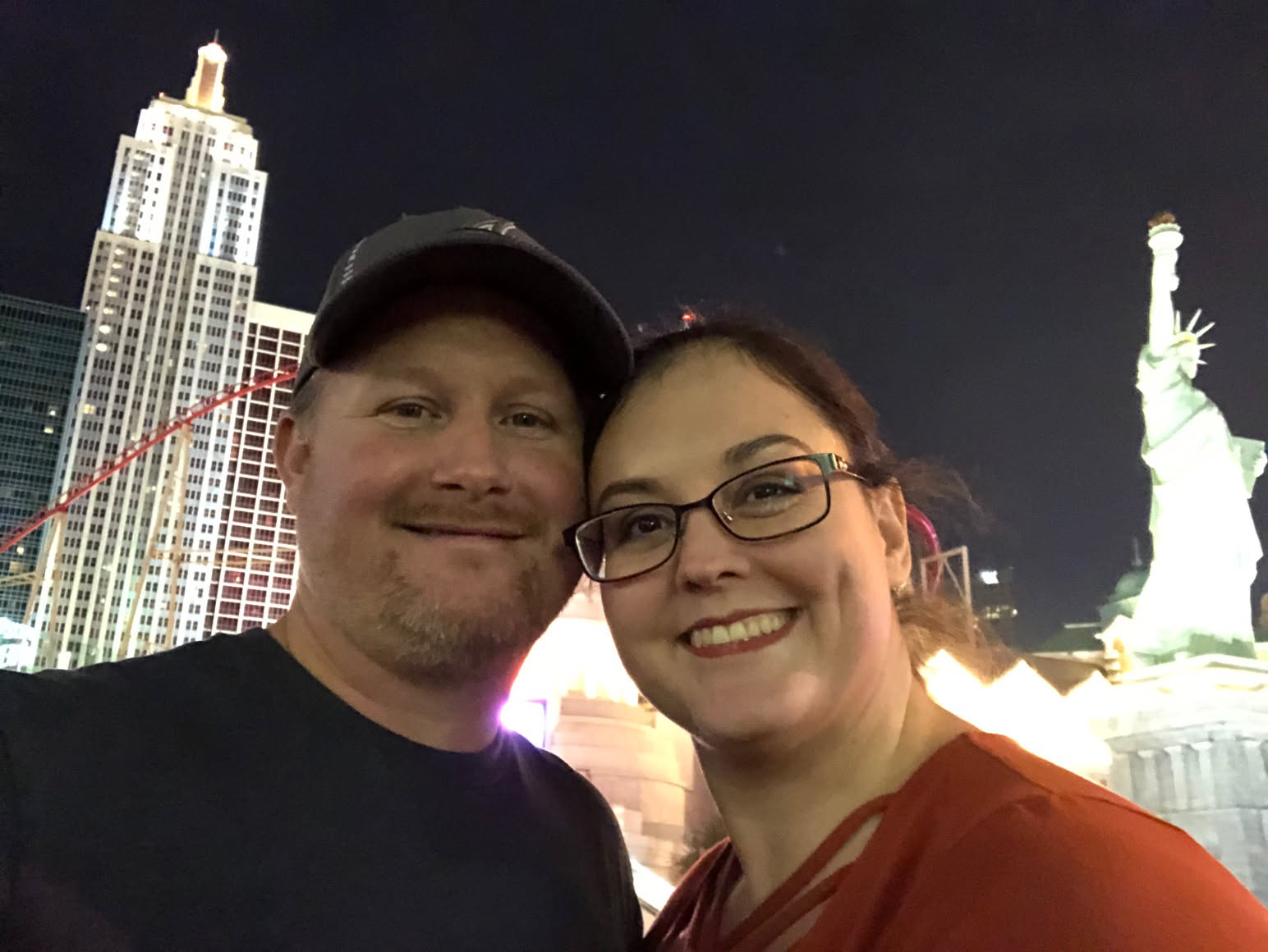 Ok, this is a better one in front of New York New York.