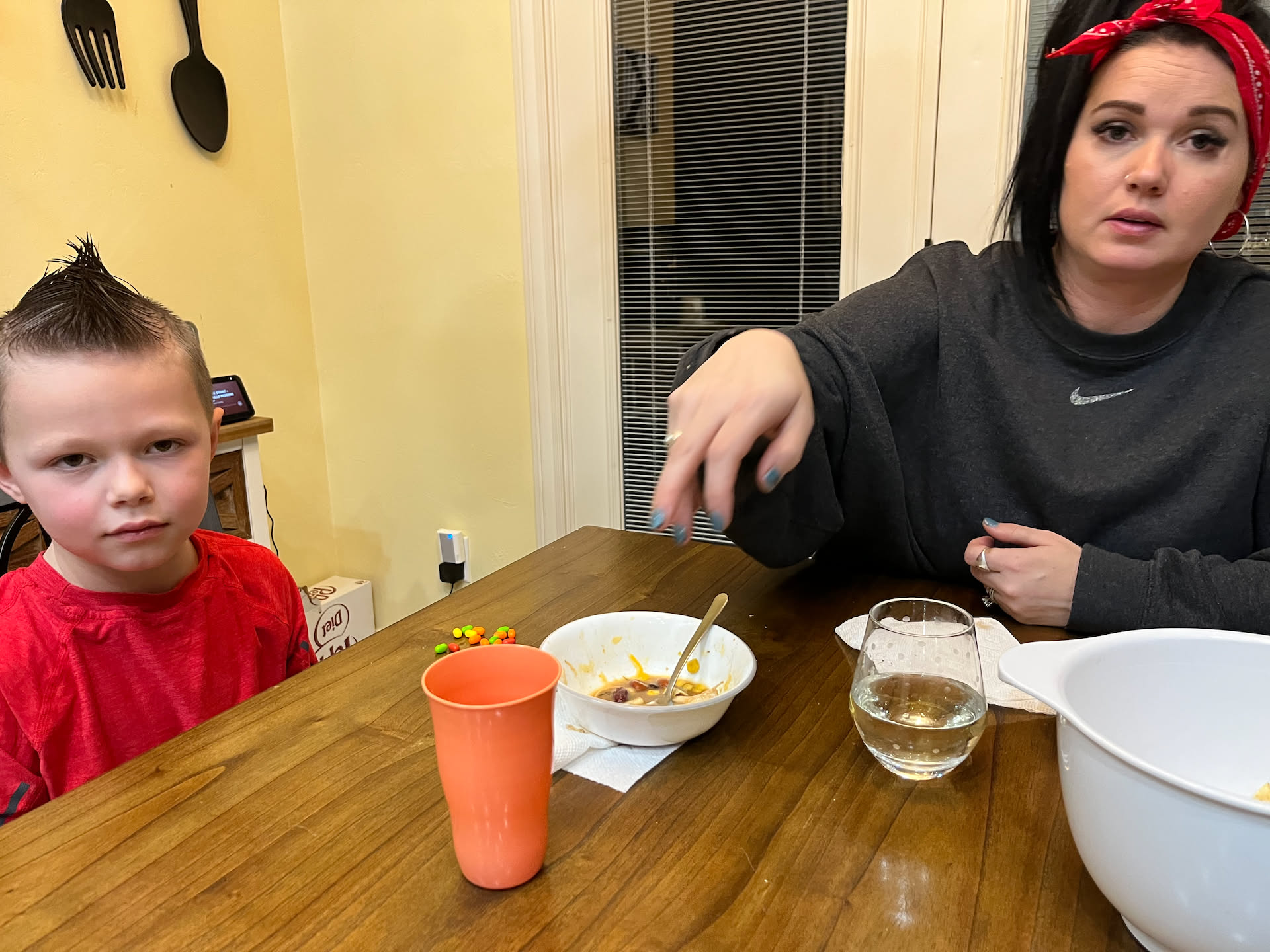 Deanna and Avery went over to the Payne’s house for dinner with Ashleigh and Noah.