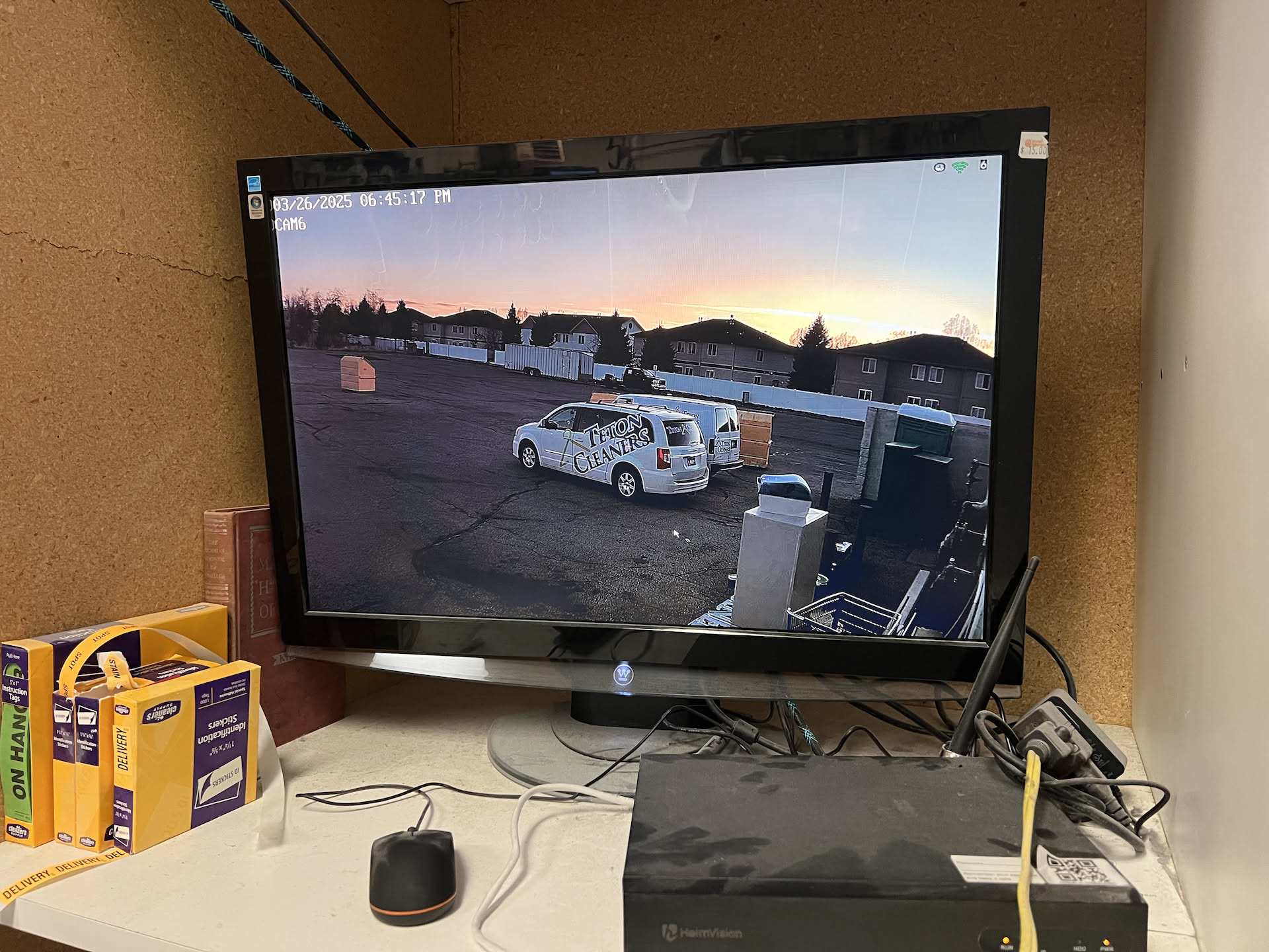 Another project Nick took on, was installing another security camera out the back.