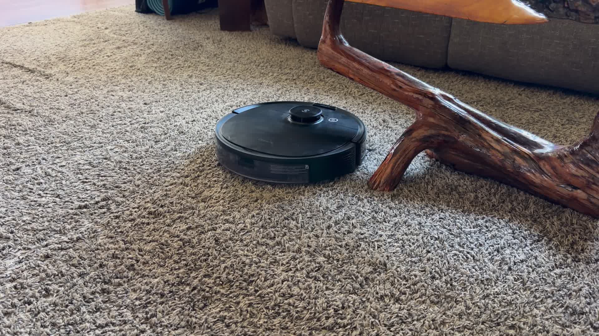 Our new robot vacuum mapping out the living room on its first run… it even has a base to self empty!