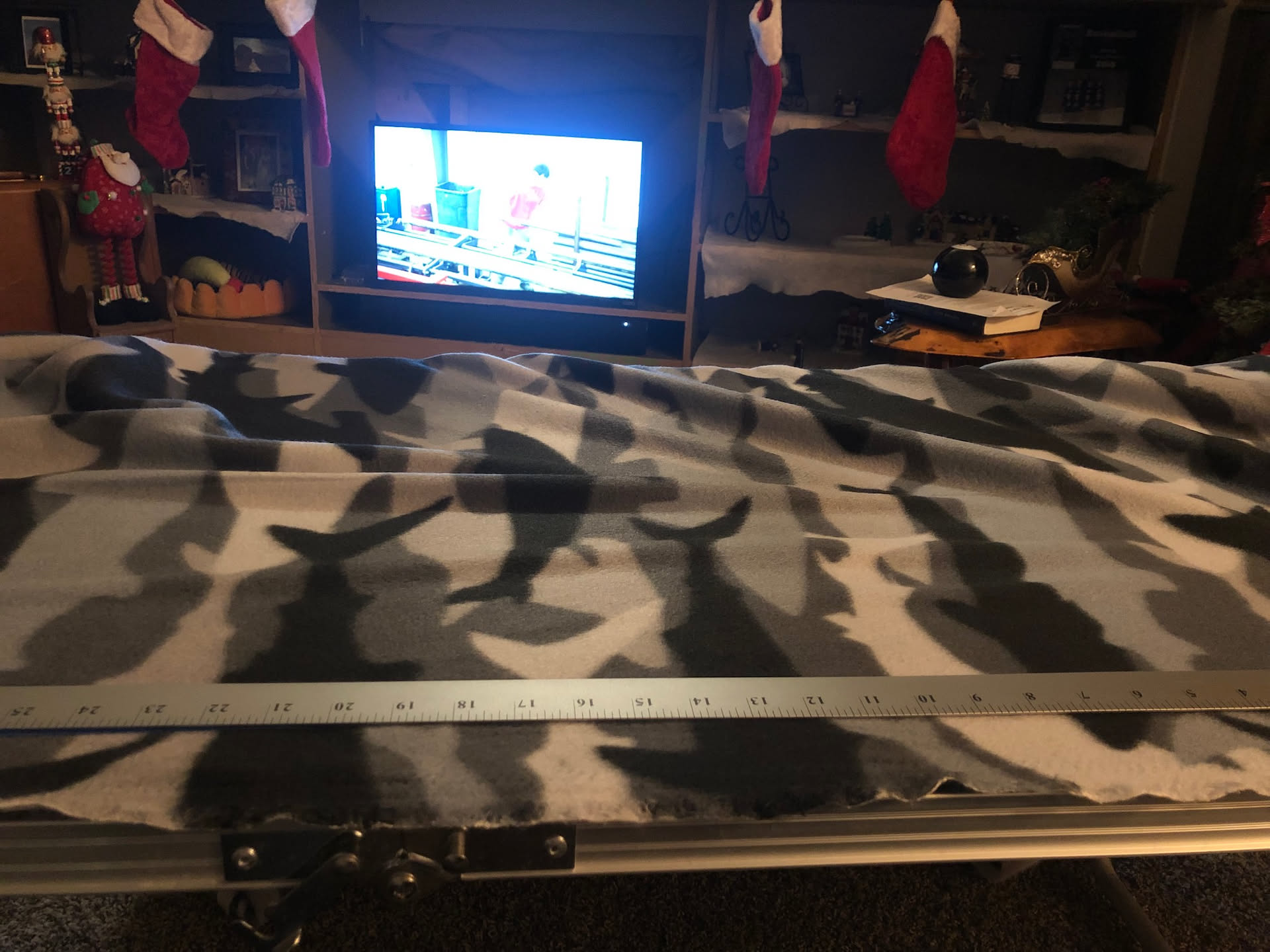 Deanna started the “From Me” gift to Ethan… making him a blanket.