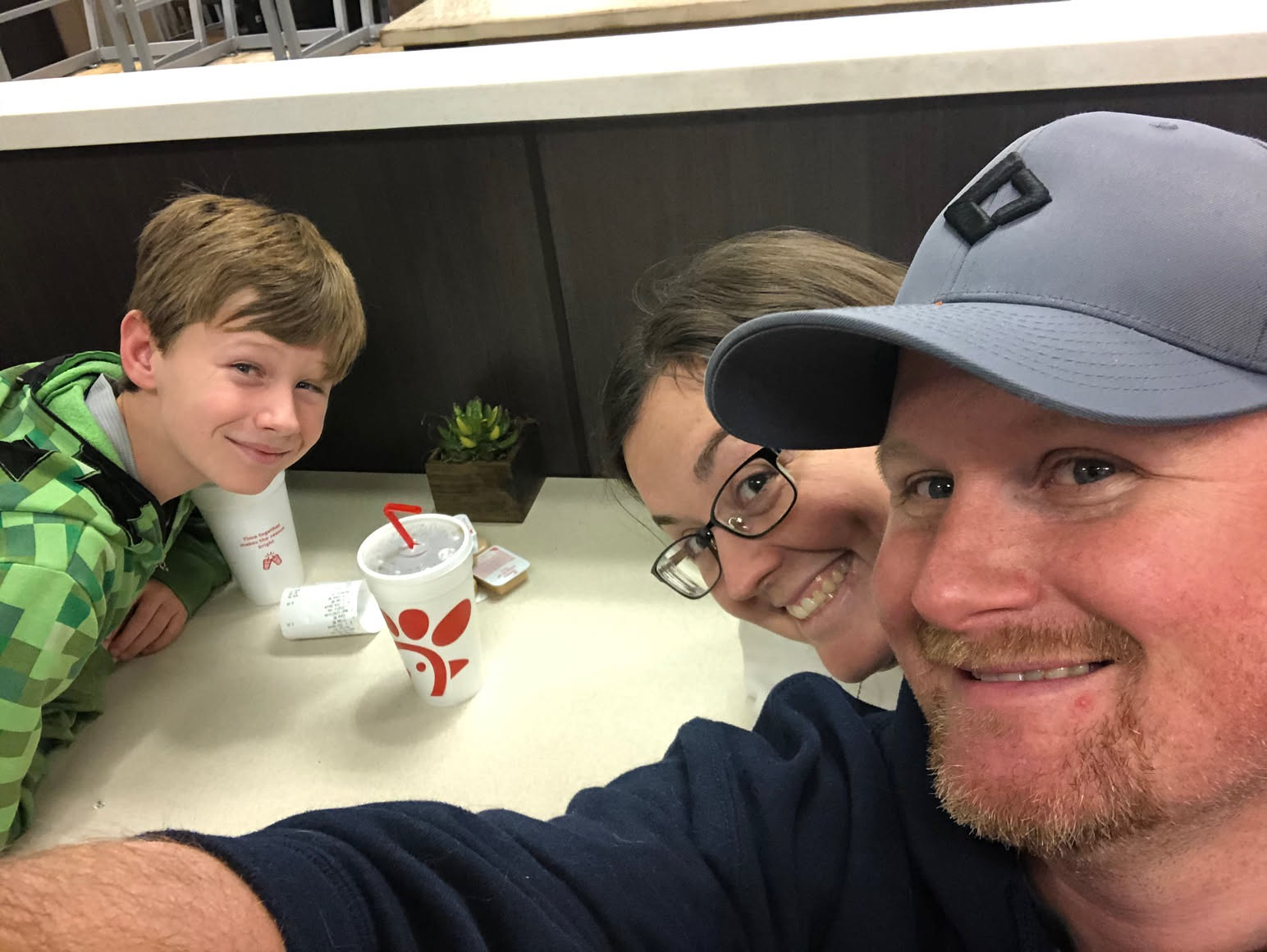 We hit Chick-fil-A for dinner.