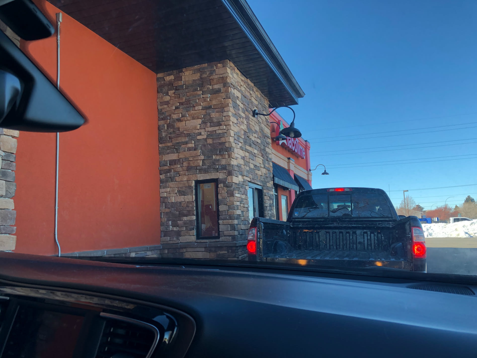 Went to Taco Time for lunch… Covid still making us use the drive-thru.