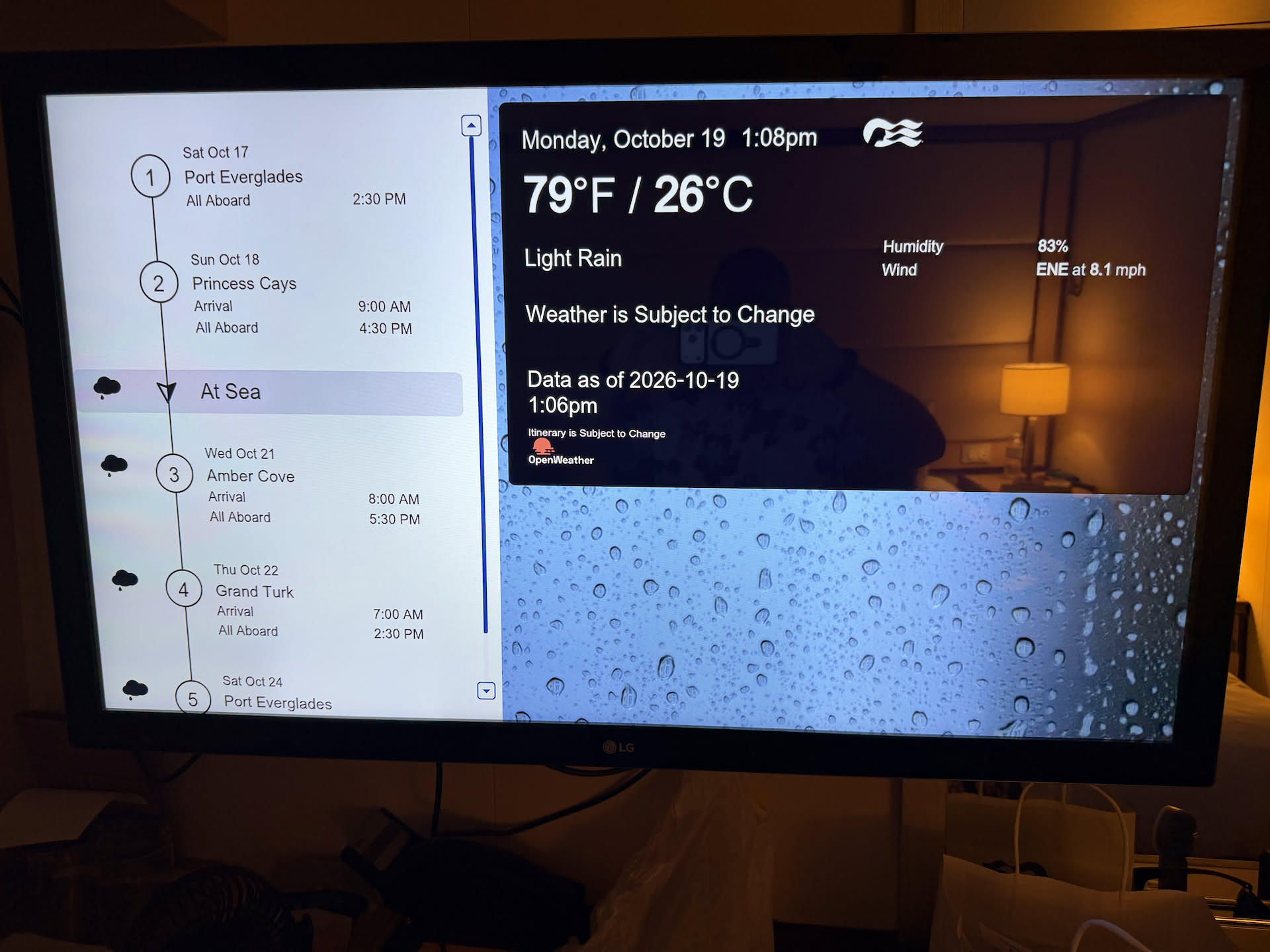 The only station on our tv in the room.