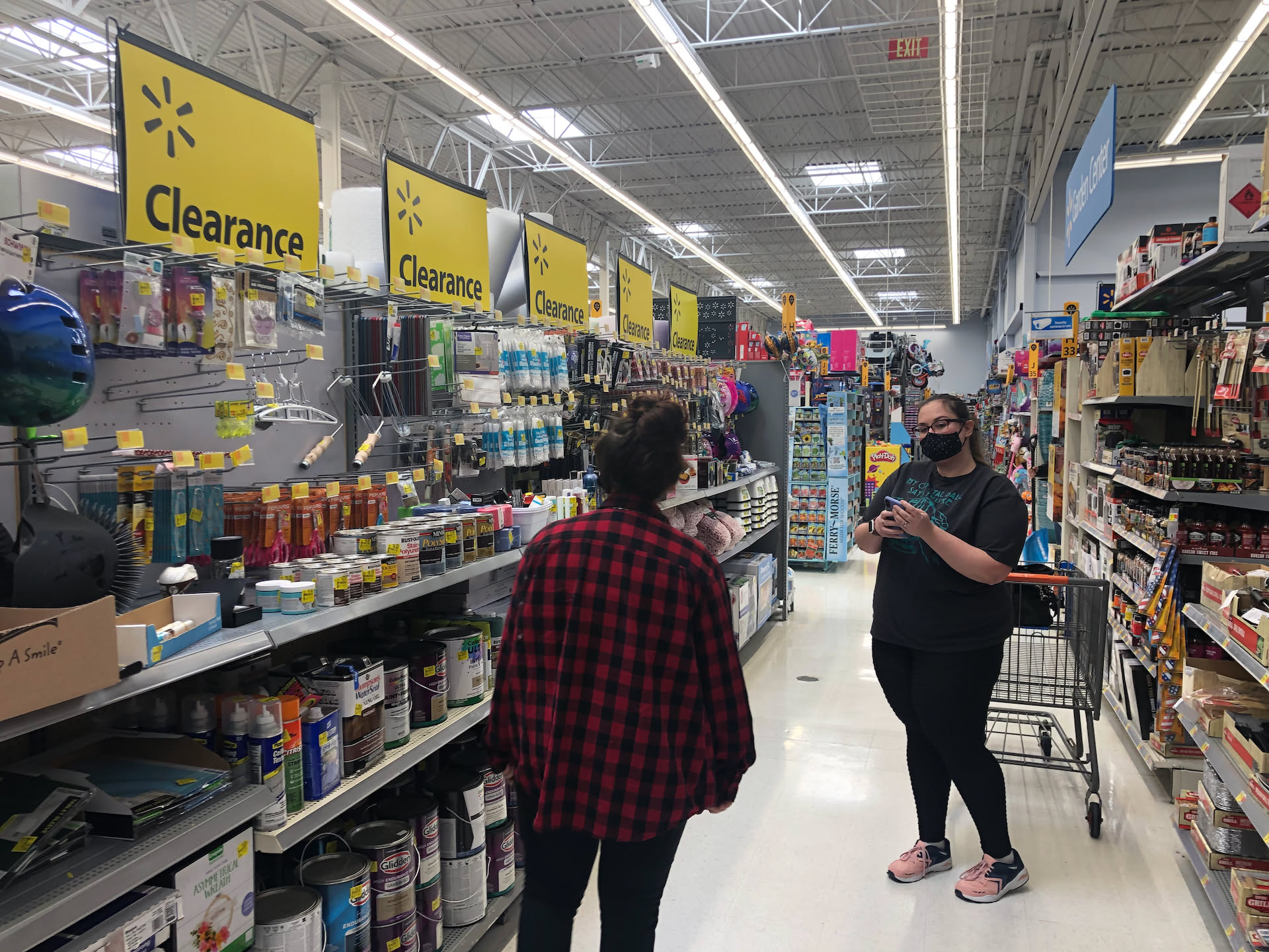 When the snow stopped we went to Walmart to do some clearance shopping.