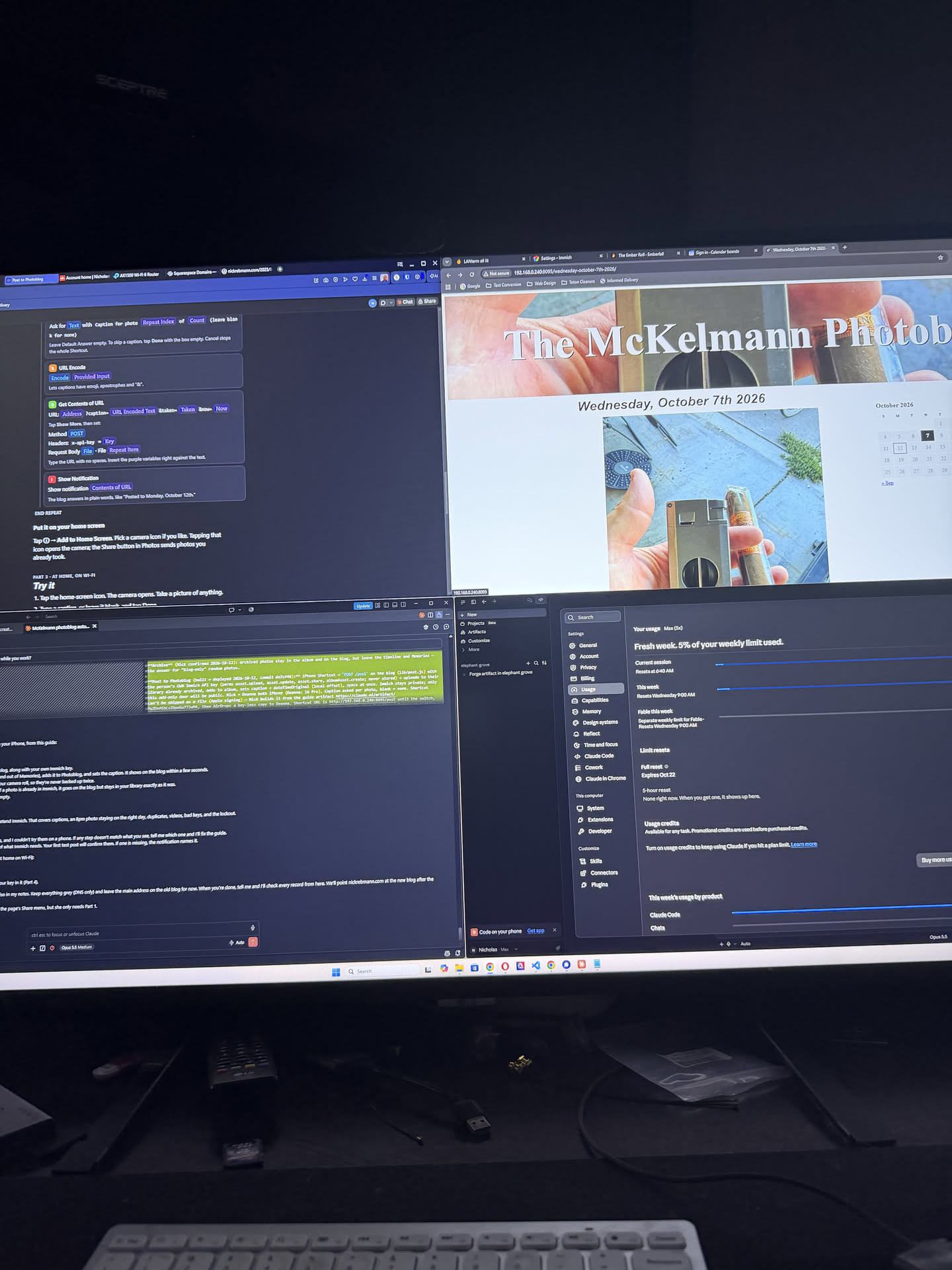 Couldn’t sleep… decided to stay up working on projects!