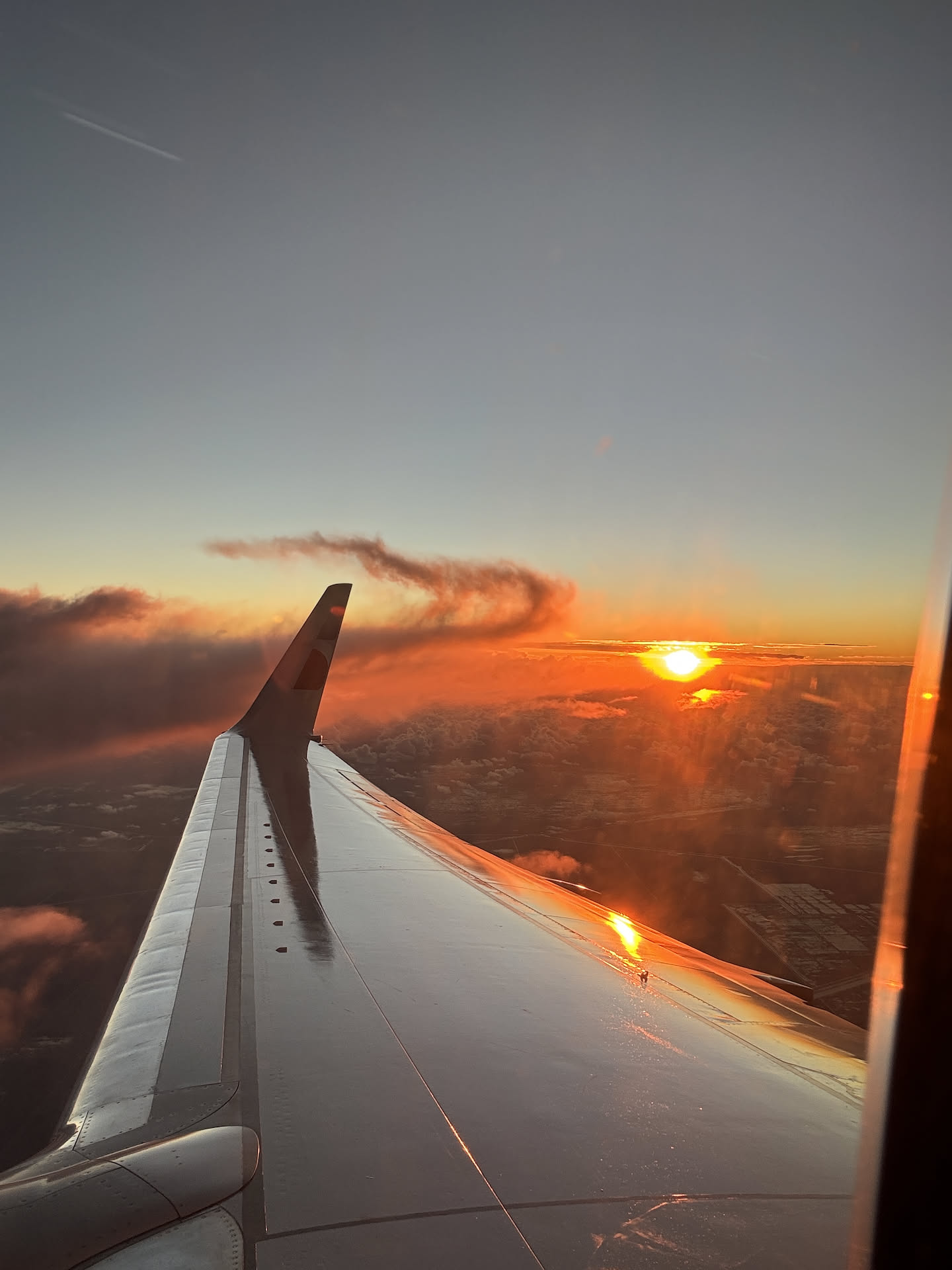 Sunrise on planes are my favorite.