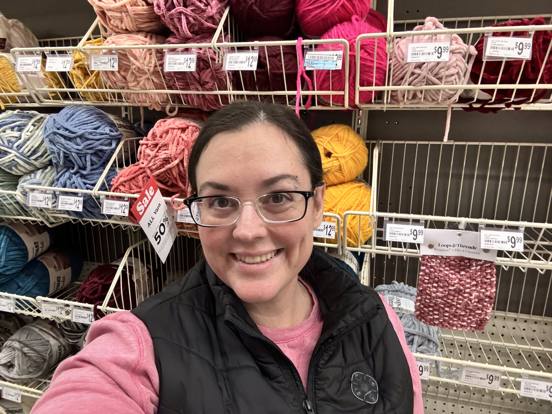 While Nick was at work, Deanna took herself to a crafting store to find something to do as a hobby.