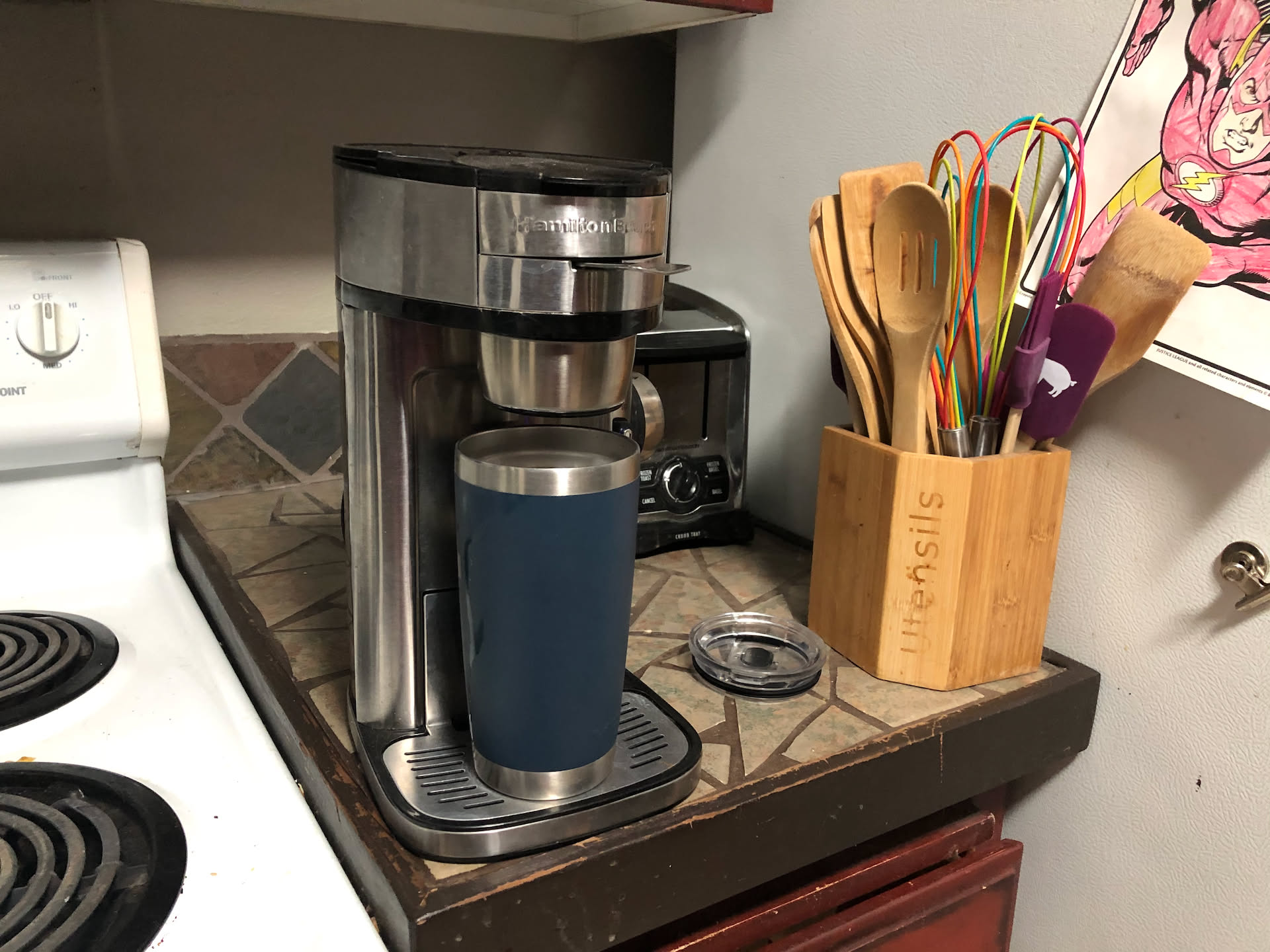 mmmm coffee… neither of us could wake up this morning… glad we have a little Foldgers help