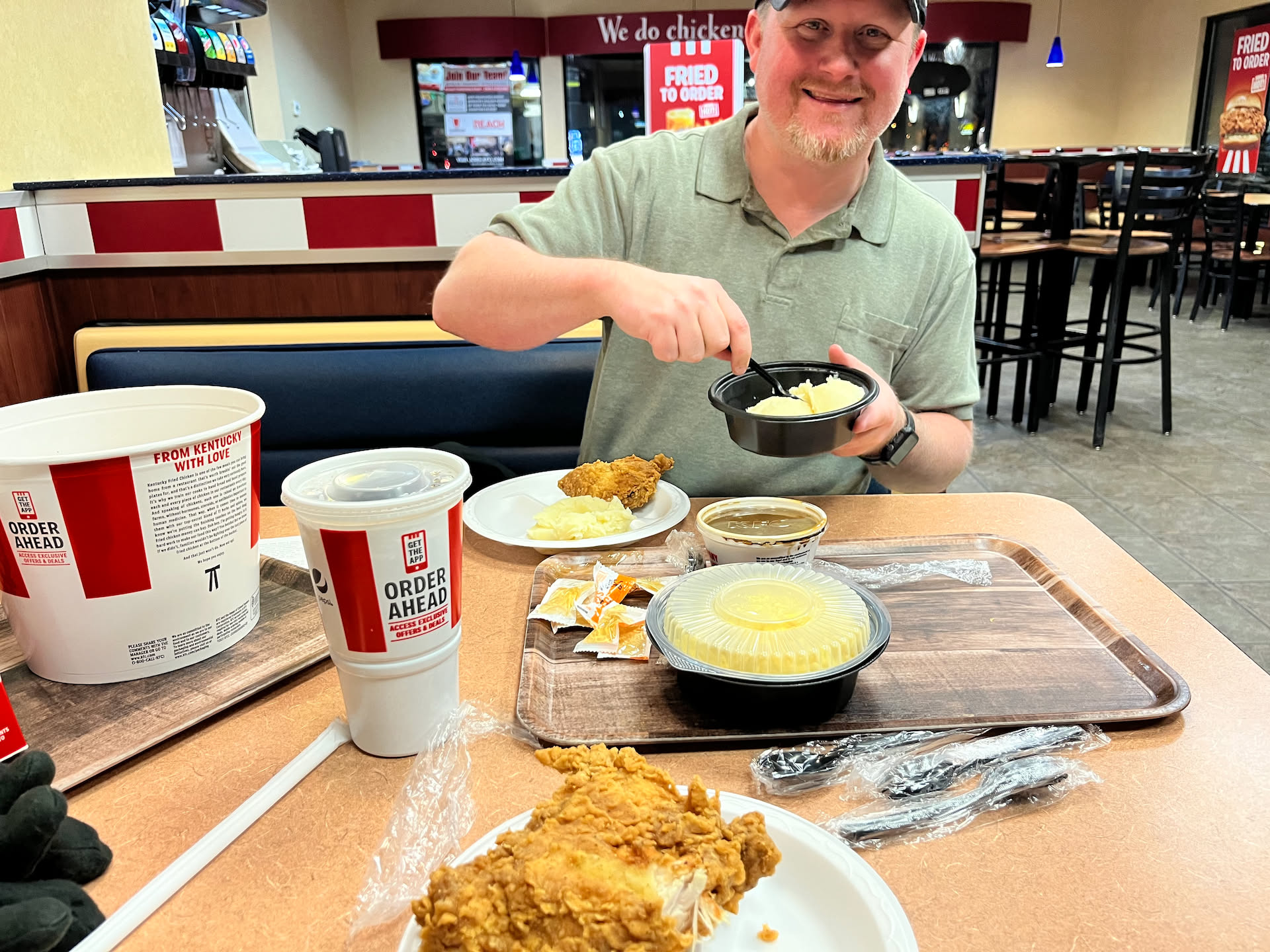 After closing Pix, Nick swooped buy and picked up Deanna and we went to KFC for some late dinner.