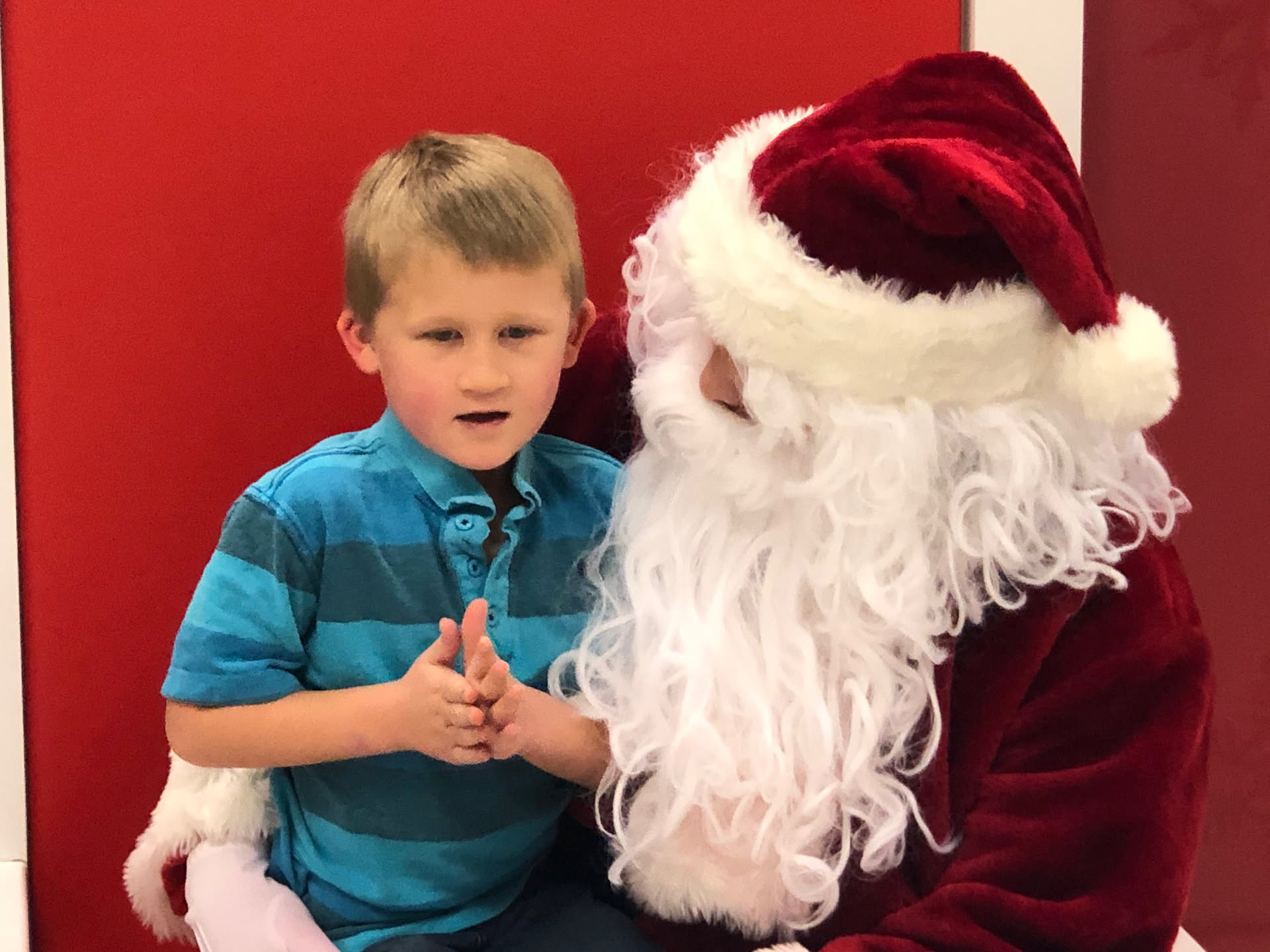 He concentrated so hard to tell him everything he wanted this year.