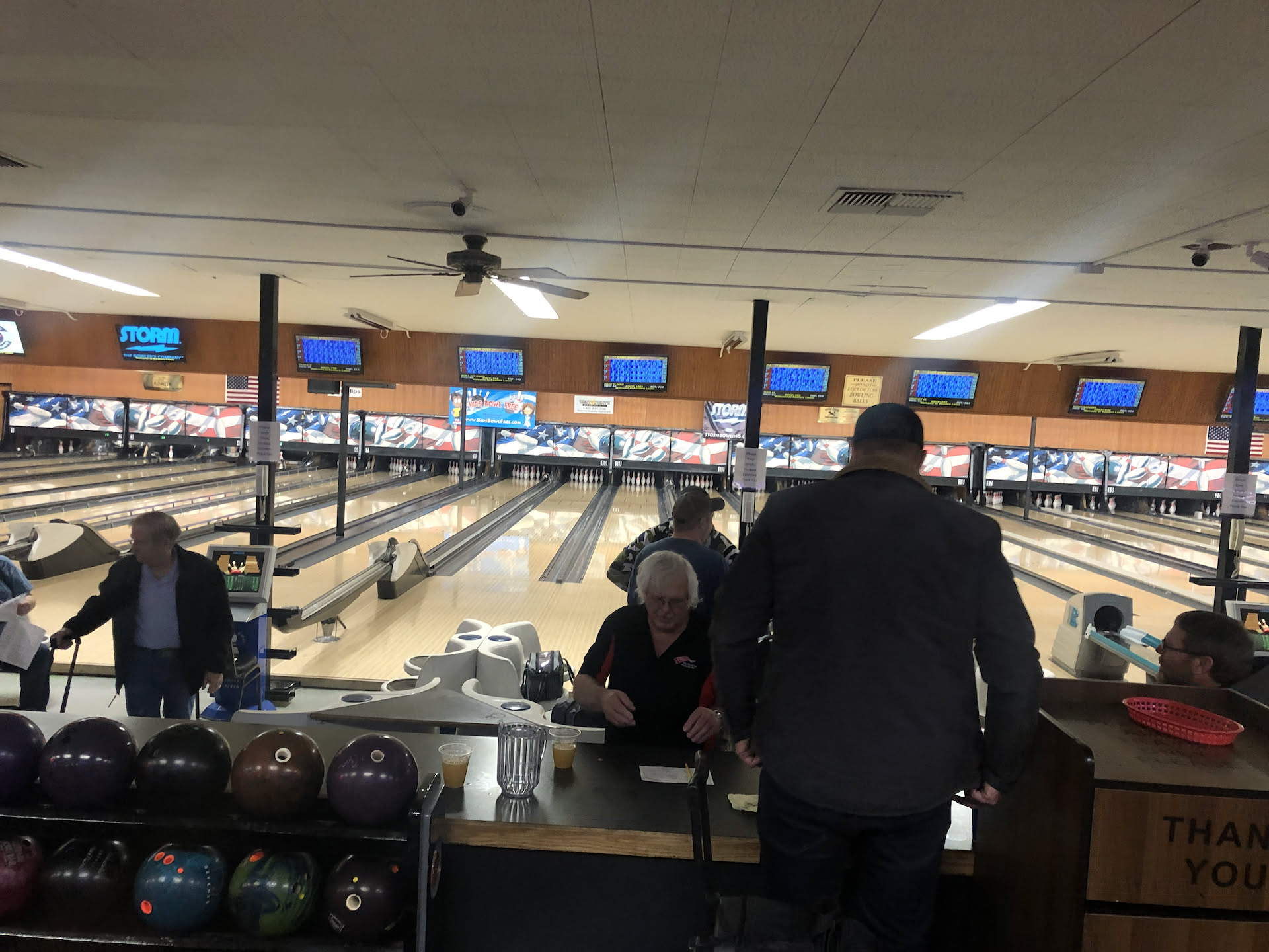 Nick went in a little early for his Monday night bowling league.