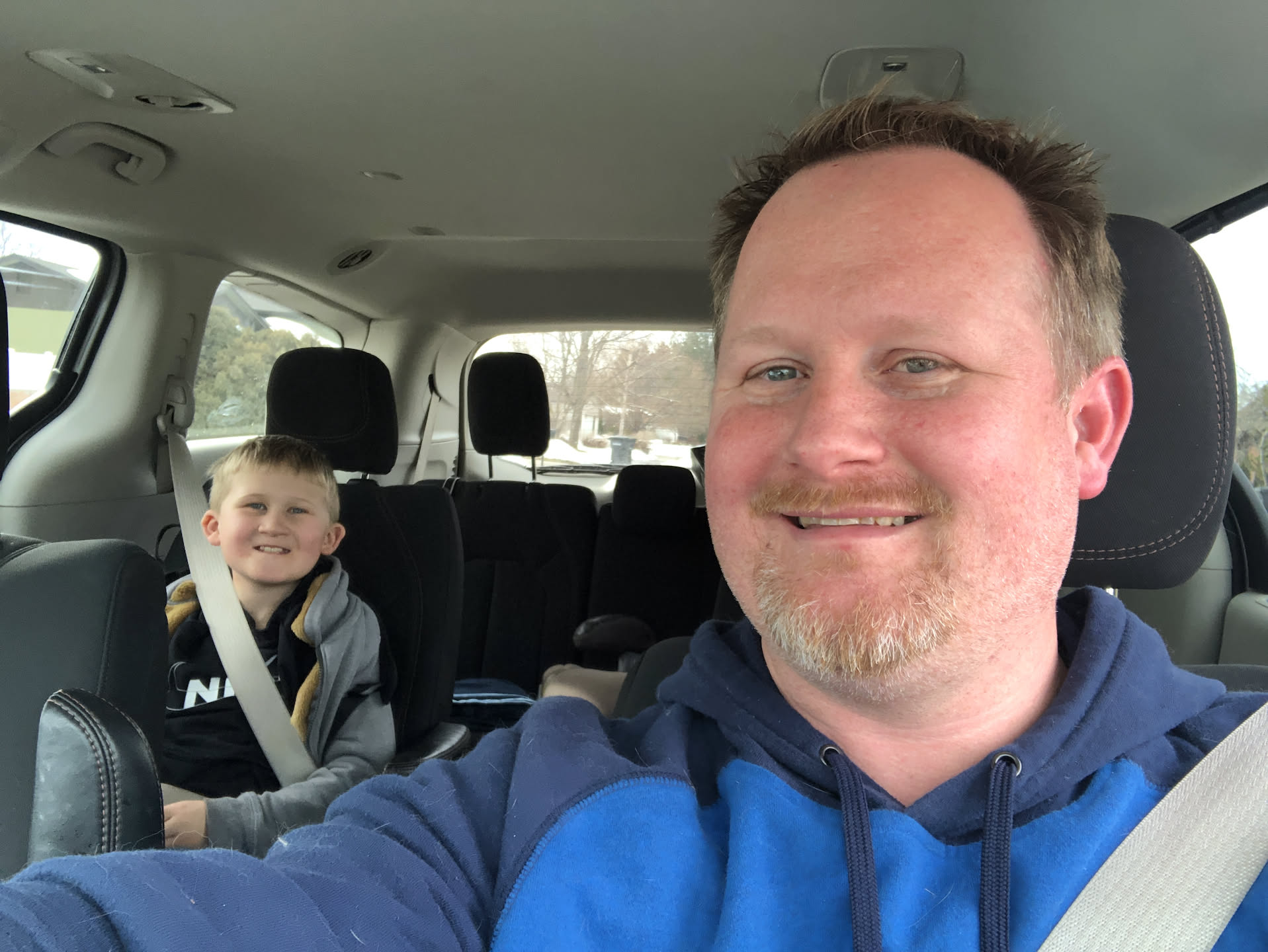 Picked up Ethan from school for my long day (get to have him an extra 2 hours on Thursdays).