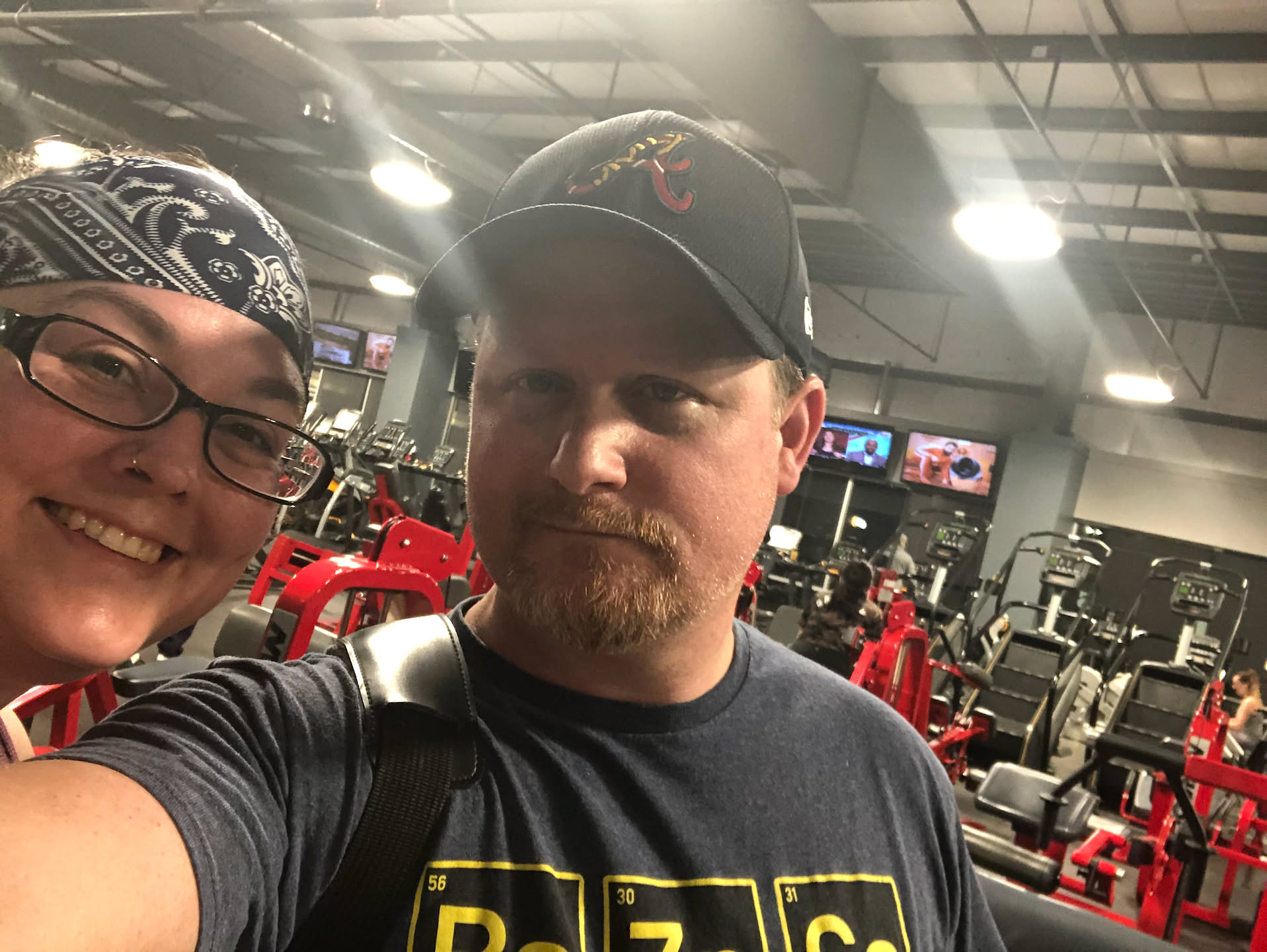 Another morning gym pic… workin it!