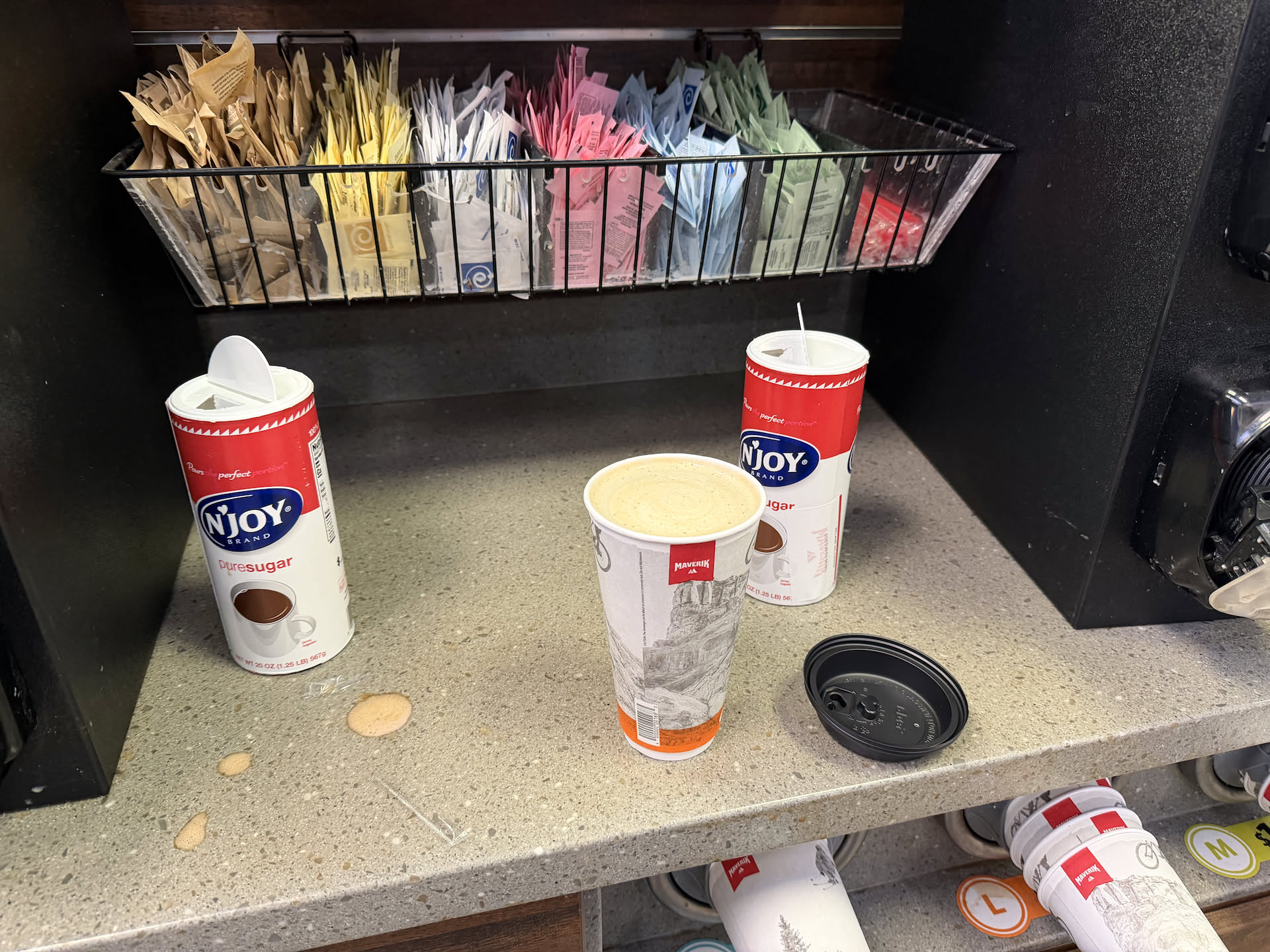 Fueling up with the usual Maverik coffee before my block.