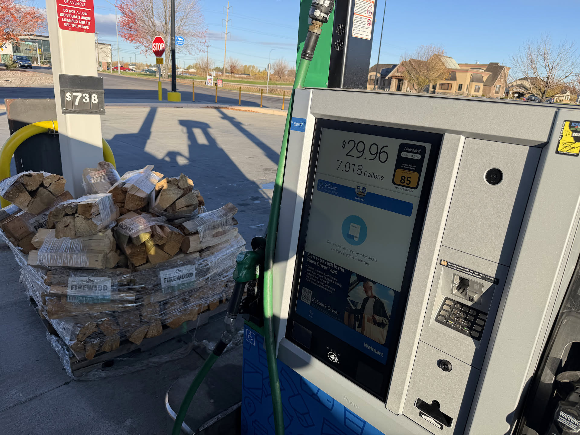 Wow, fuel up was only $30, thought it’d be more!