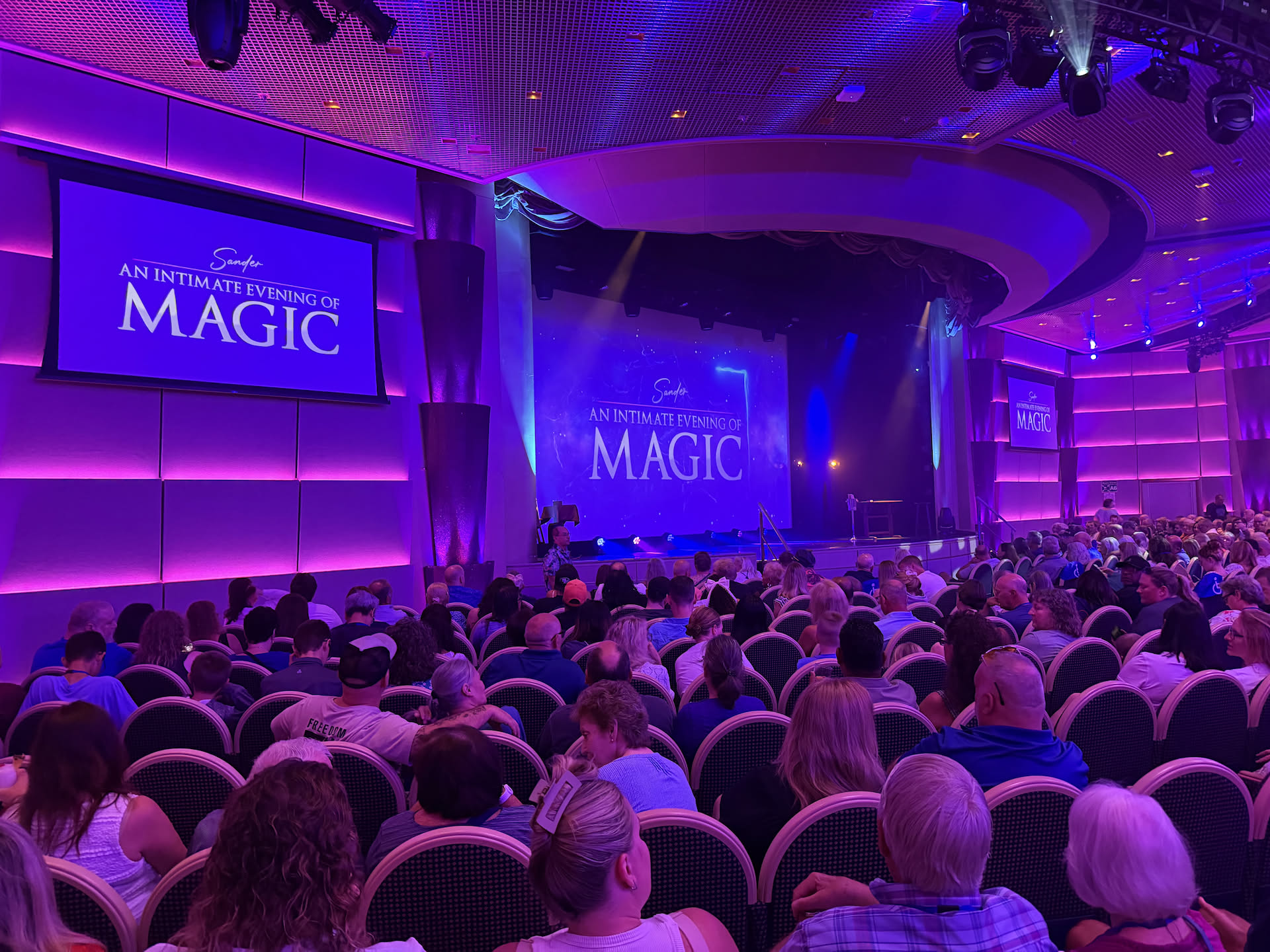 Waiting on the magic show to start!