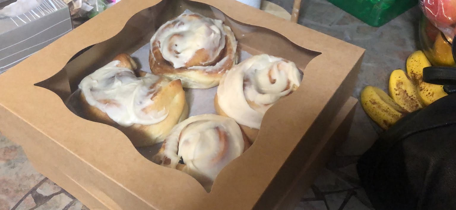 We got treats from the best baker in town to celebrate.