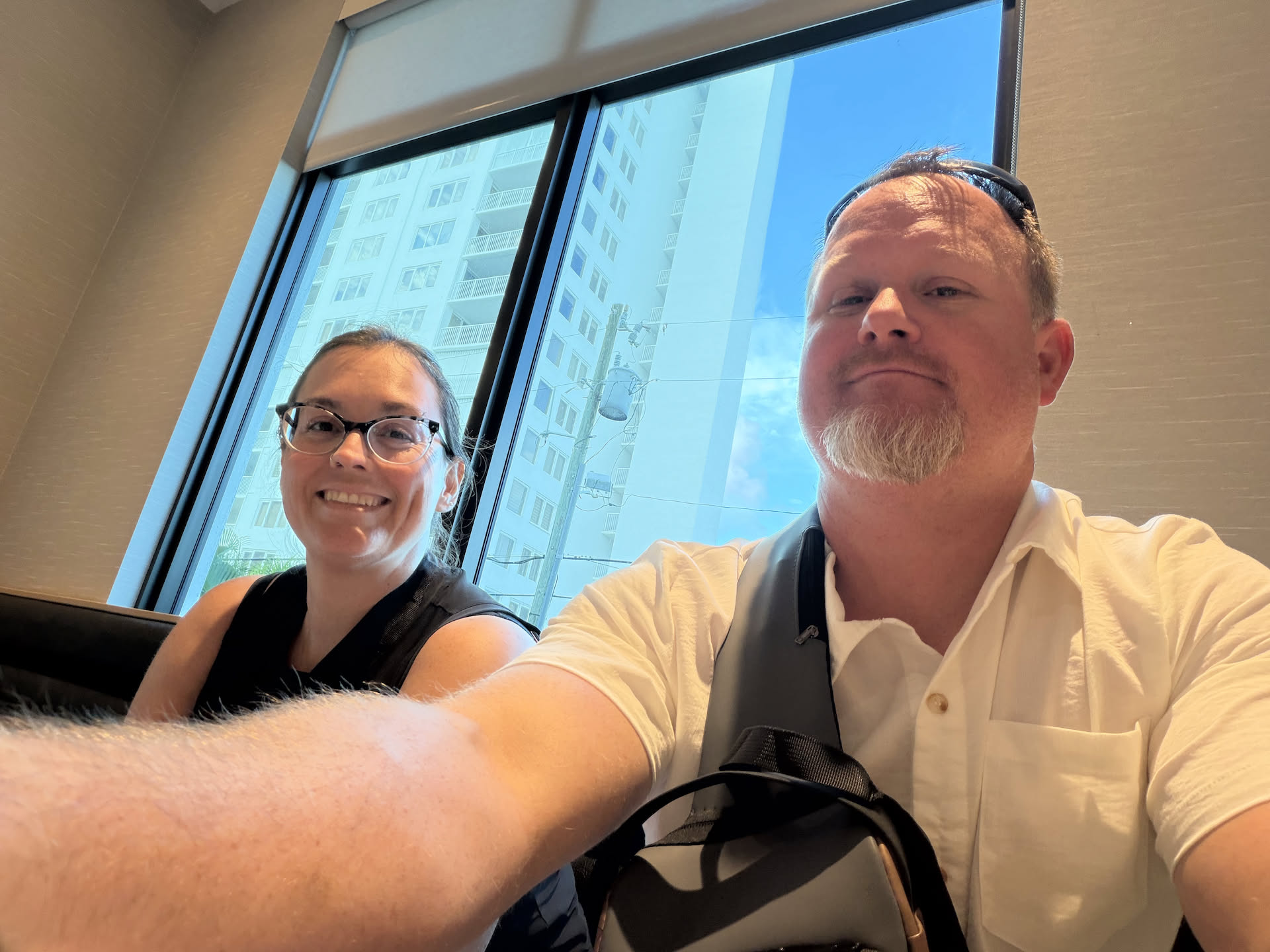 Made it to the hotel way too early.. they are letting us store our luggage until we can check in… but that is over 2.5 hours away.