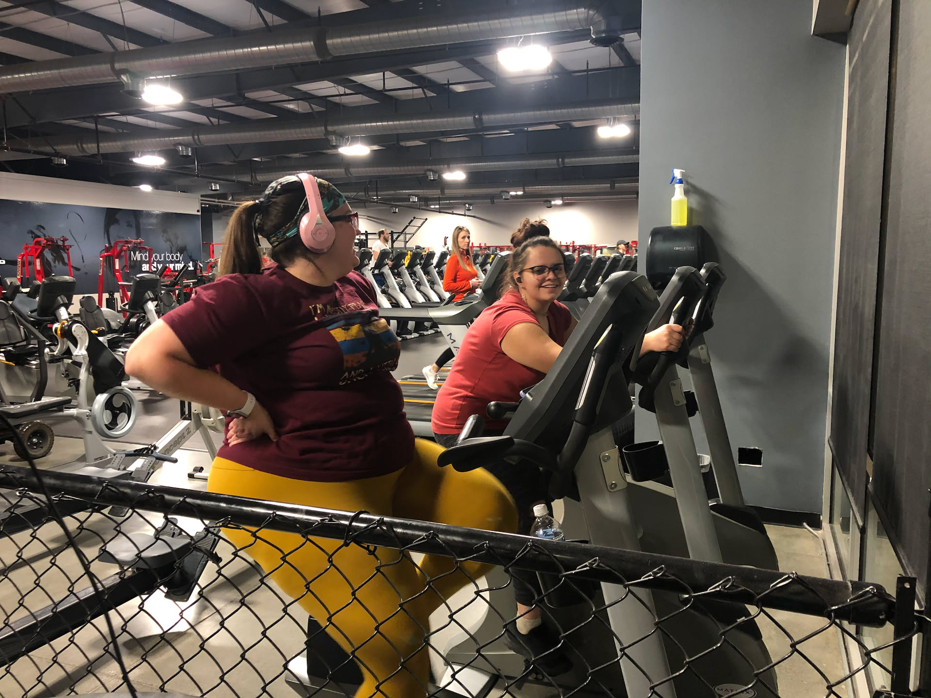 After dinner, all 3 of us went to the Gym