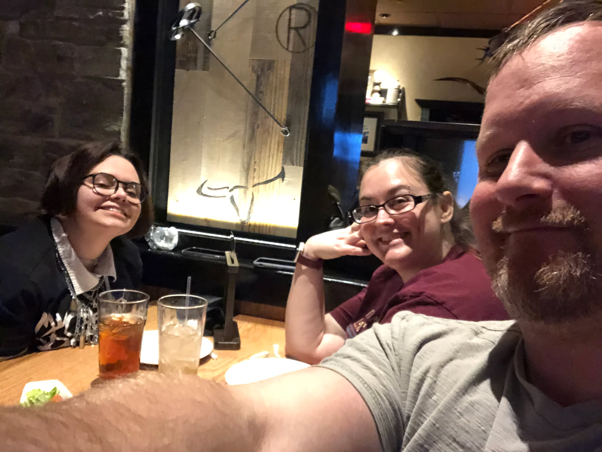 For dinner, Deanna took the family to a fancy dinner at a new steak house that just opened.