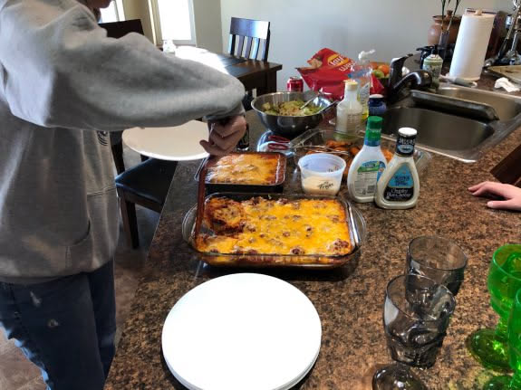 Dinner was amazing… I broke some rules and had some cheese… shh, don’t tell Deanna.
