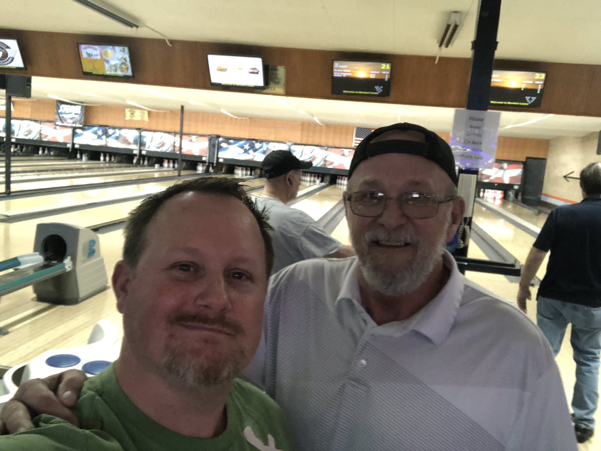 Fridays afternoons are for the Color Pin League… Because of work, Deanna can only go every other week, this is her off week, but dad has been going every week with Nick.