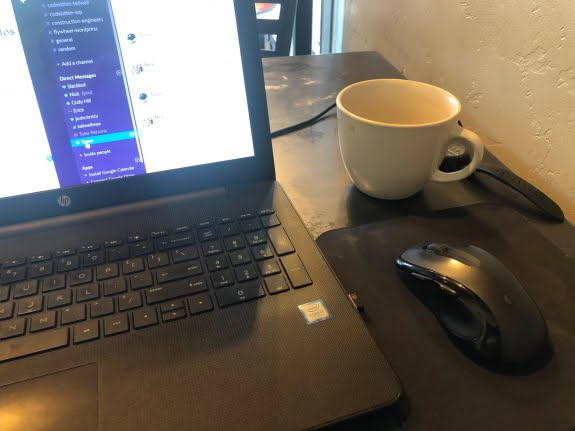 Took my butt to a coffee shop to work for a couple hours this morning.