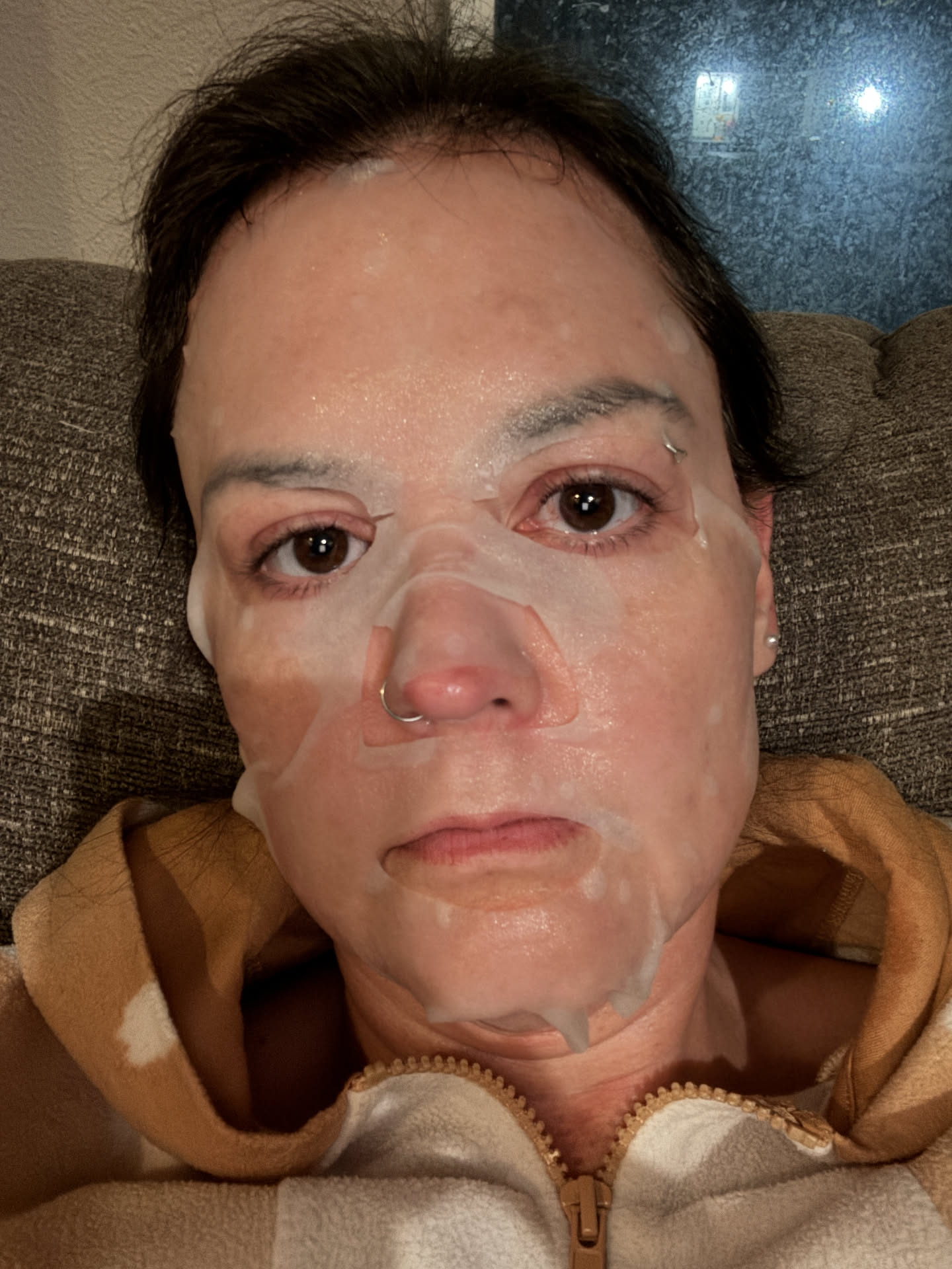 Hydration mask before bed.