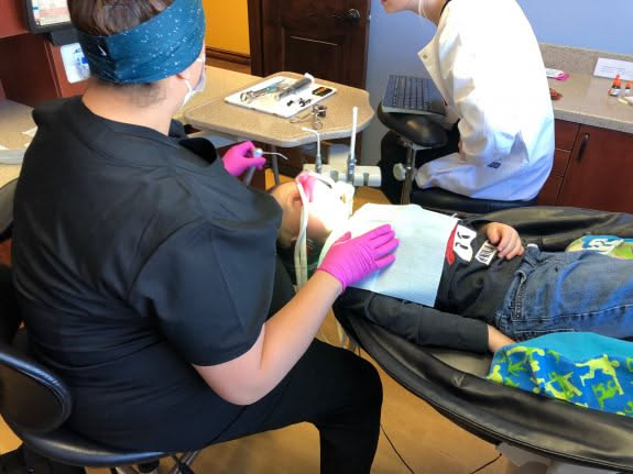 Ethan had a dentist appointment today.