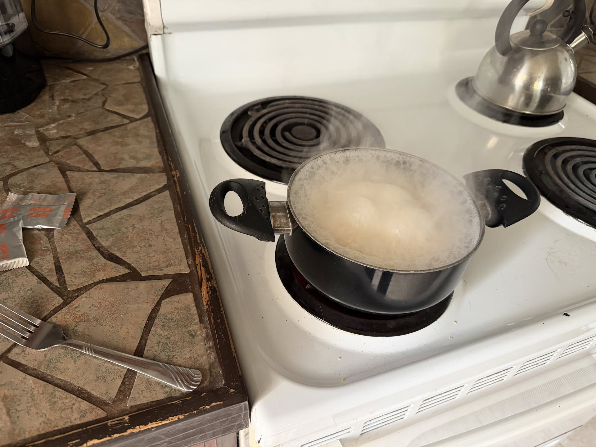 Making some Ramen to eat… Healthy Choices lol