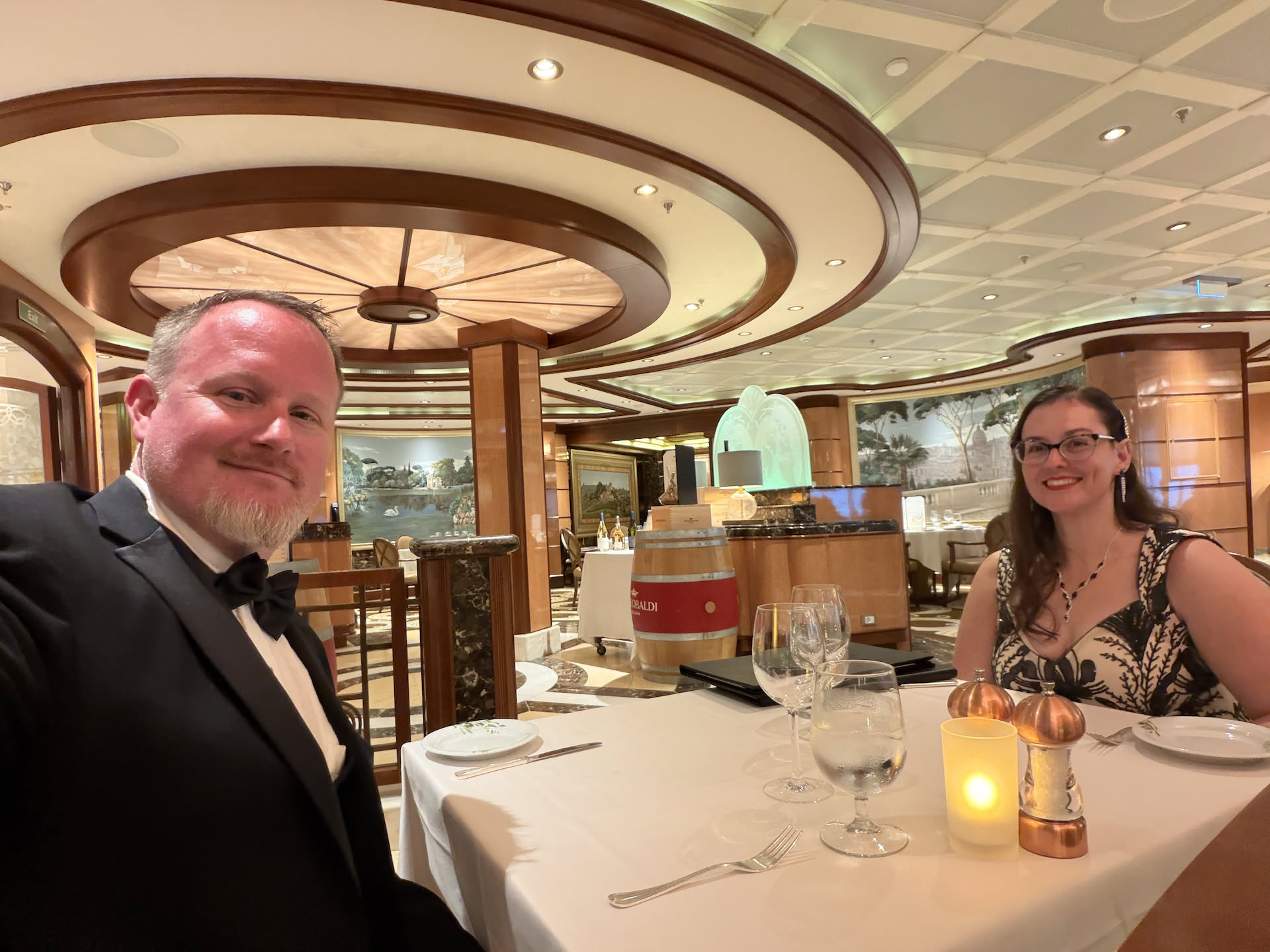Wait on our fancy dinner.
