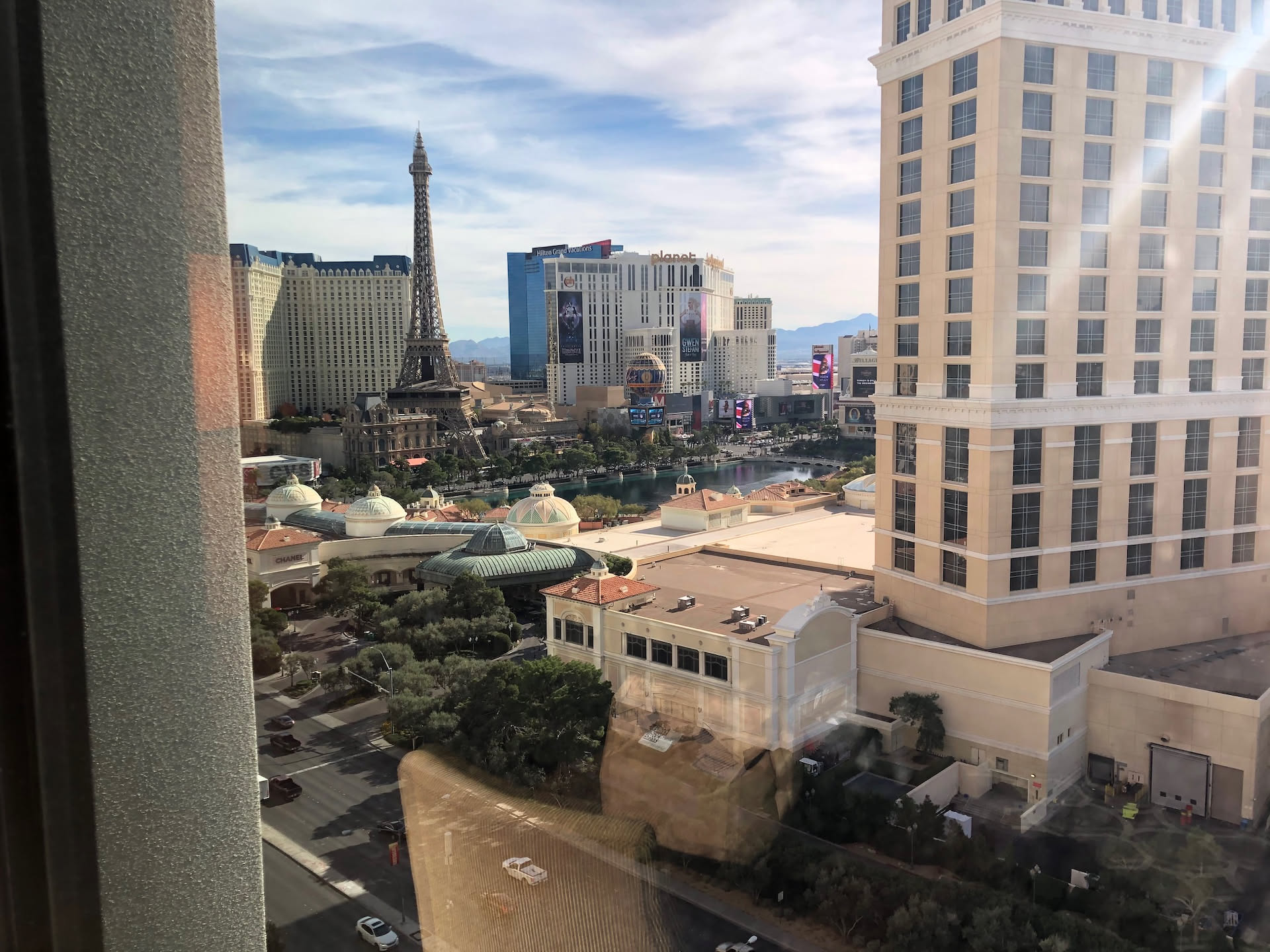 This is the view from the room during the day.