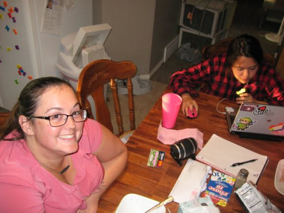 Where we spend most of our happy moments, at the kitchen table.