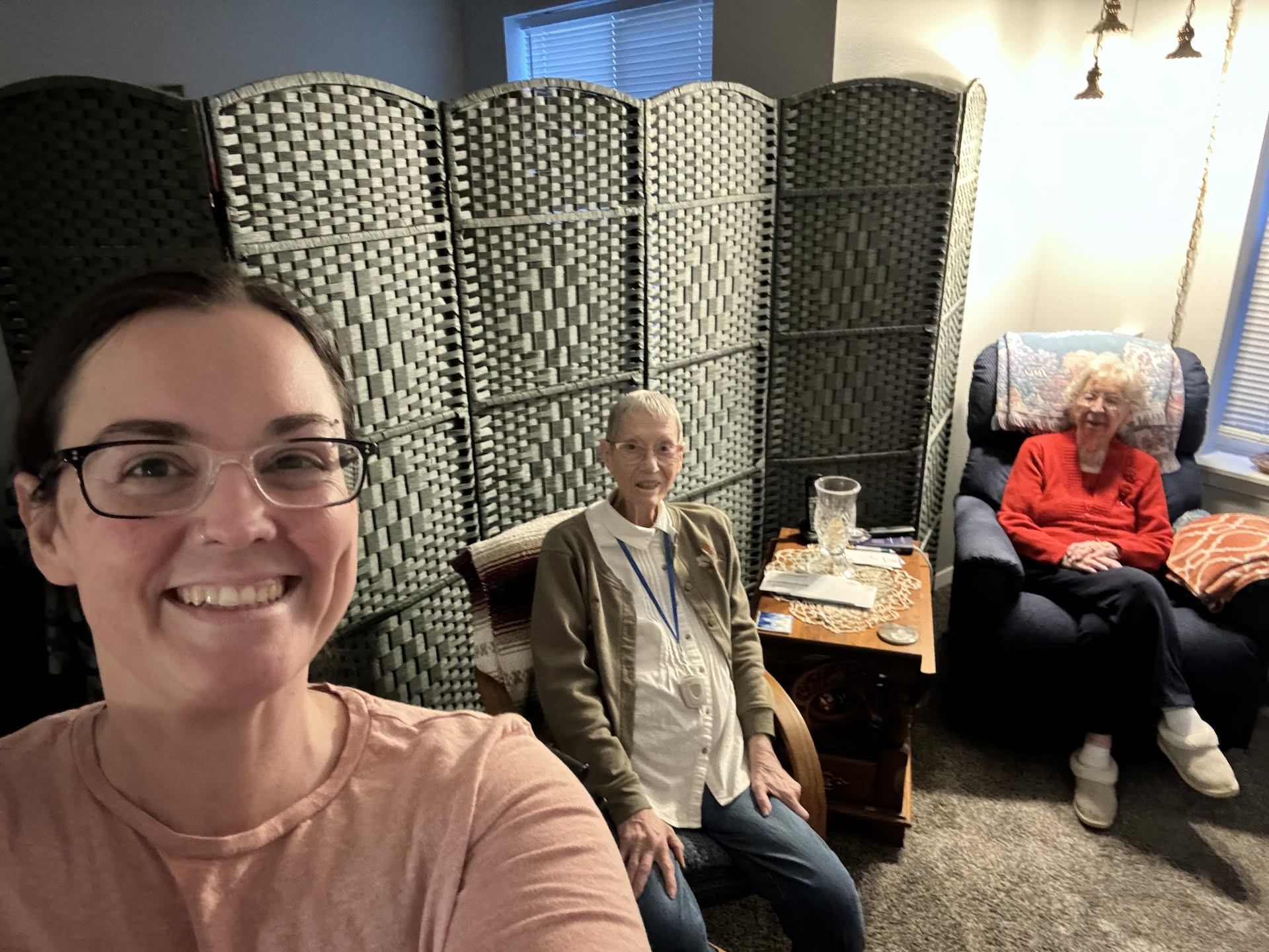 Deanna went to visit Granny and Grandma.