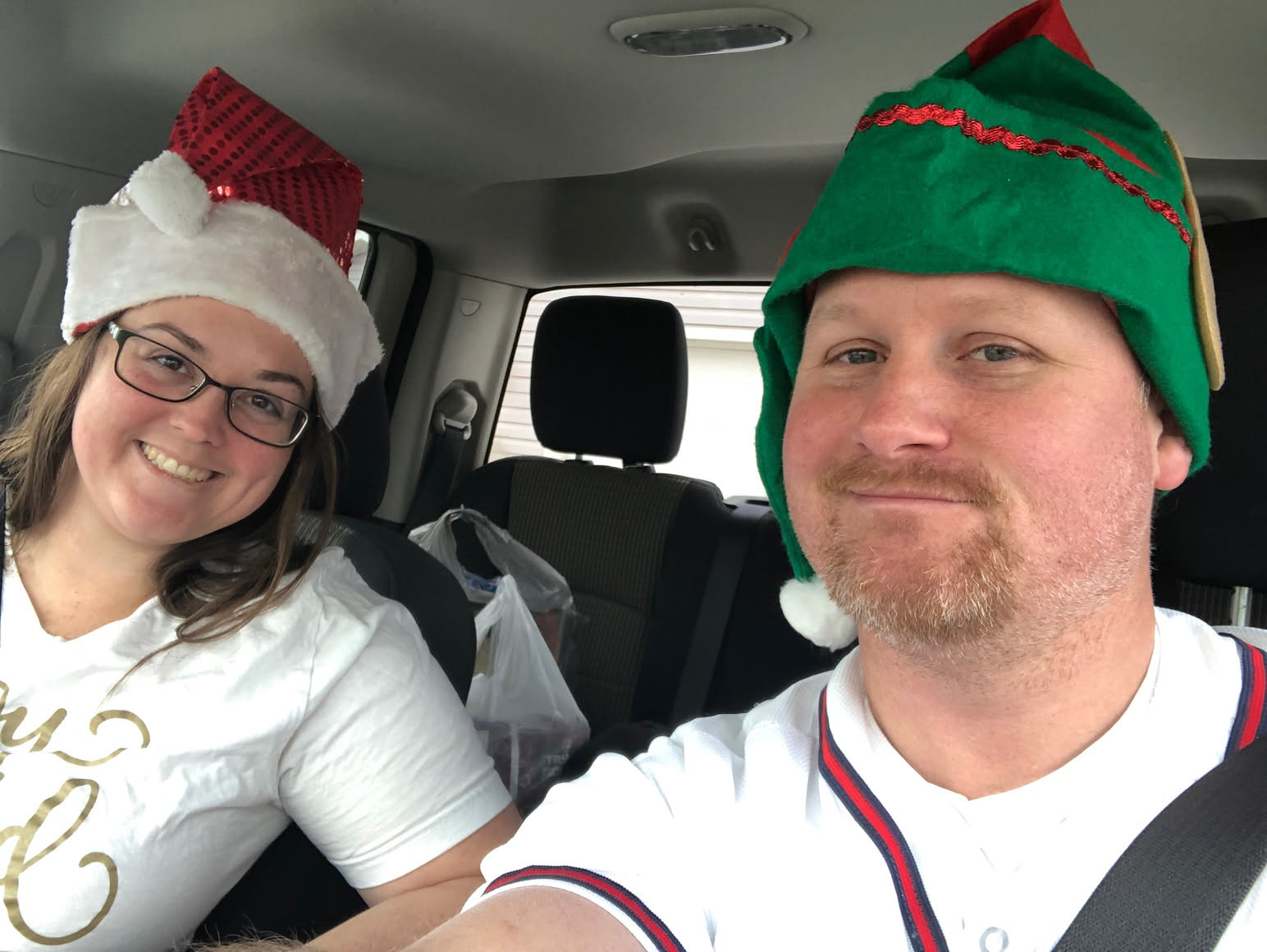 On the way to the Hadley’s to deliver Haiden her Christmas gifts on the way to the Rebmann’s